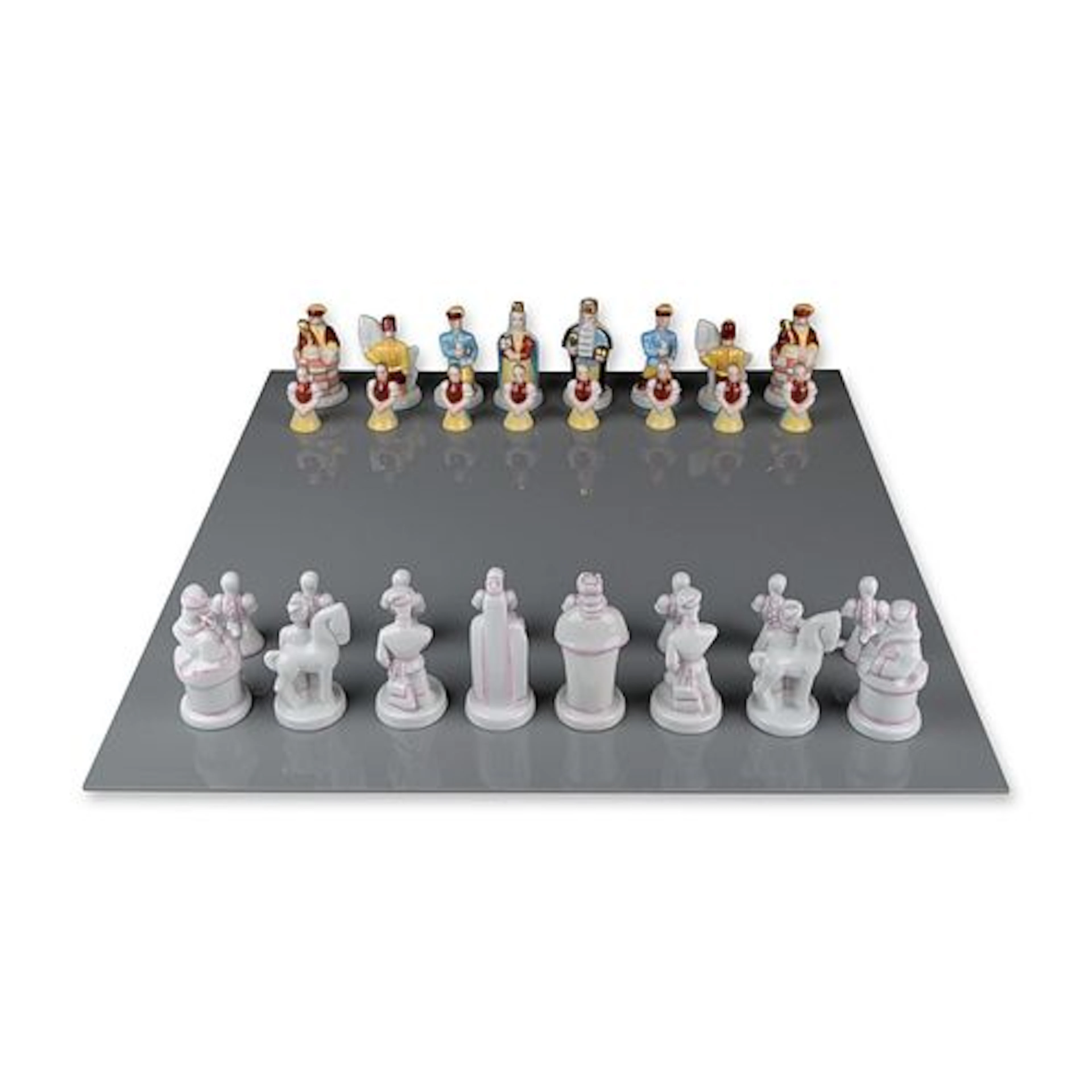 32pc Herend Hungary Hand-Painted Chess Set
