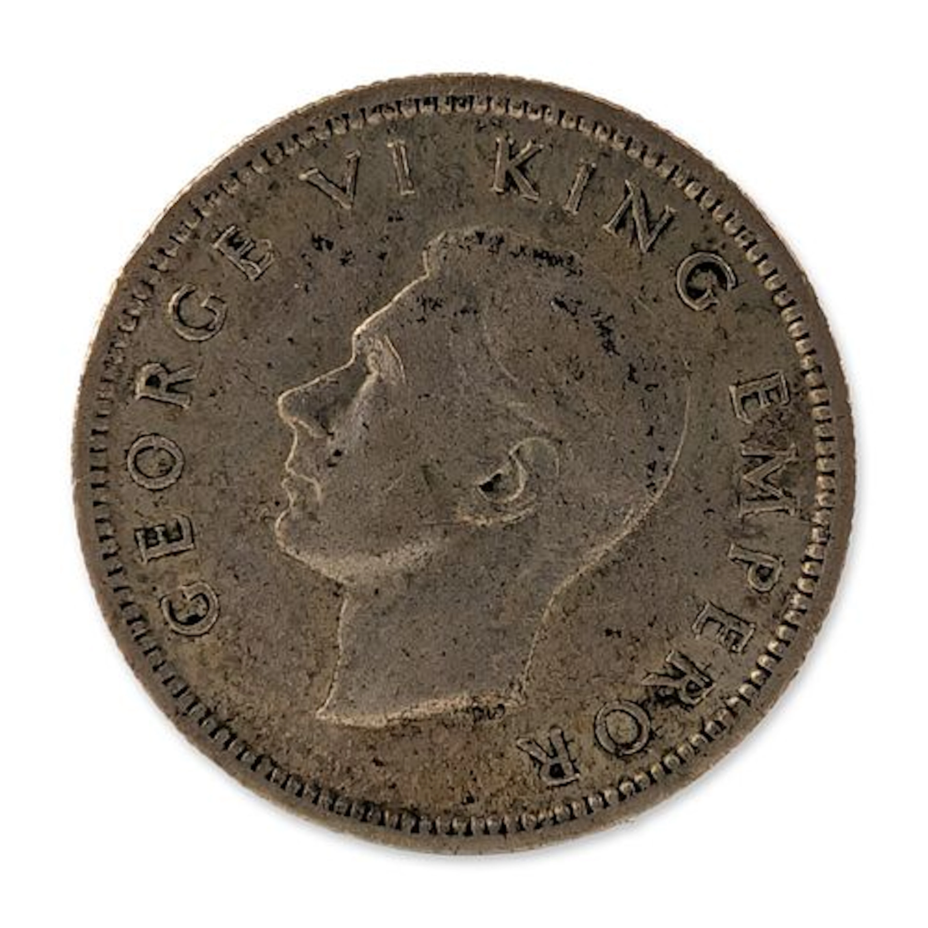 1940 New Zealand George VI Six Pence Silver Coin