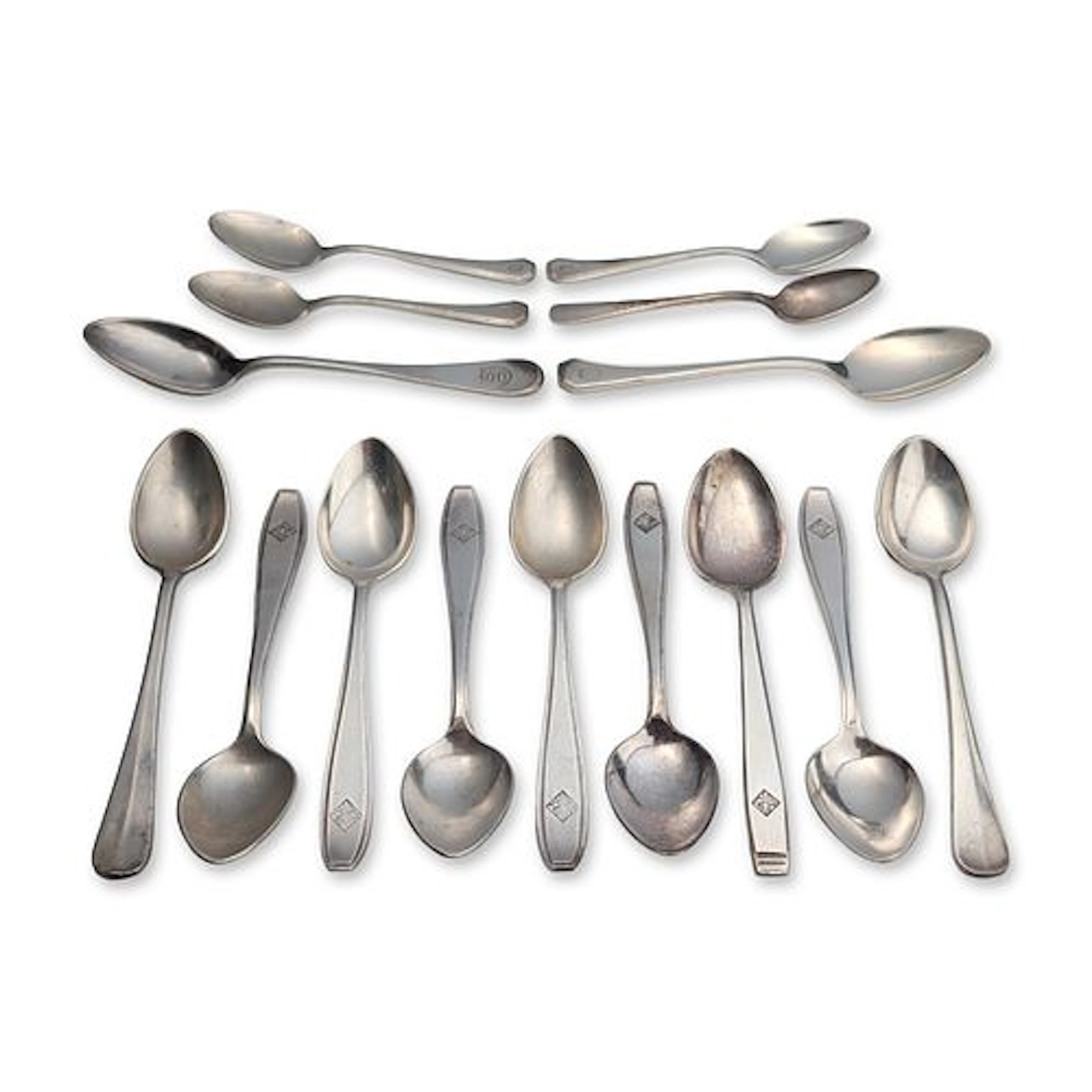15pc Assortment of Silver-Plated Holland America Line Spoons