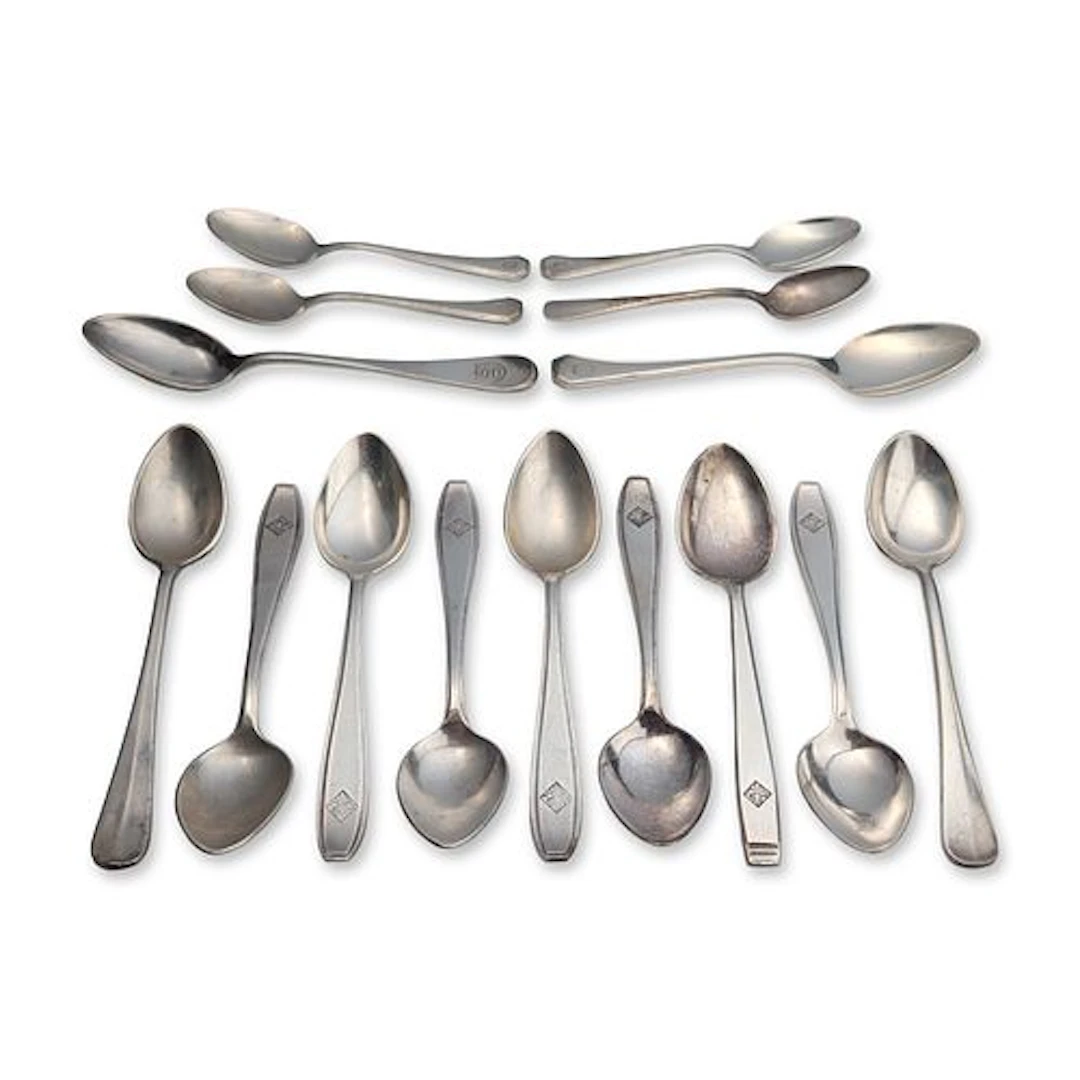 15pc Assortment of Silver-Plated Holland America Line Spoons