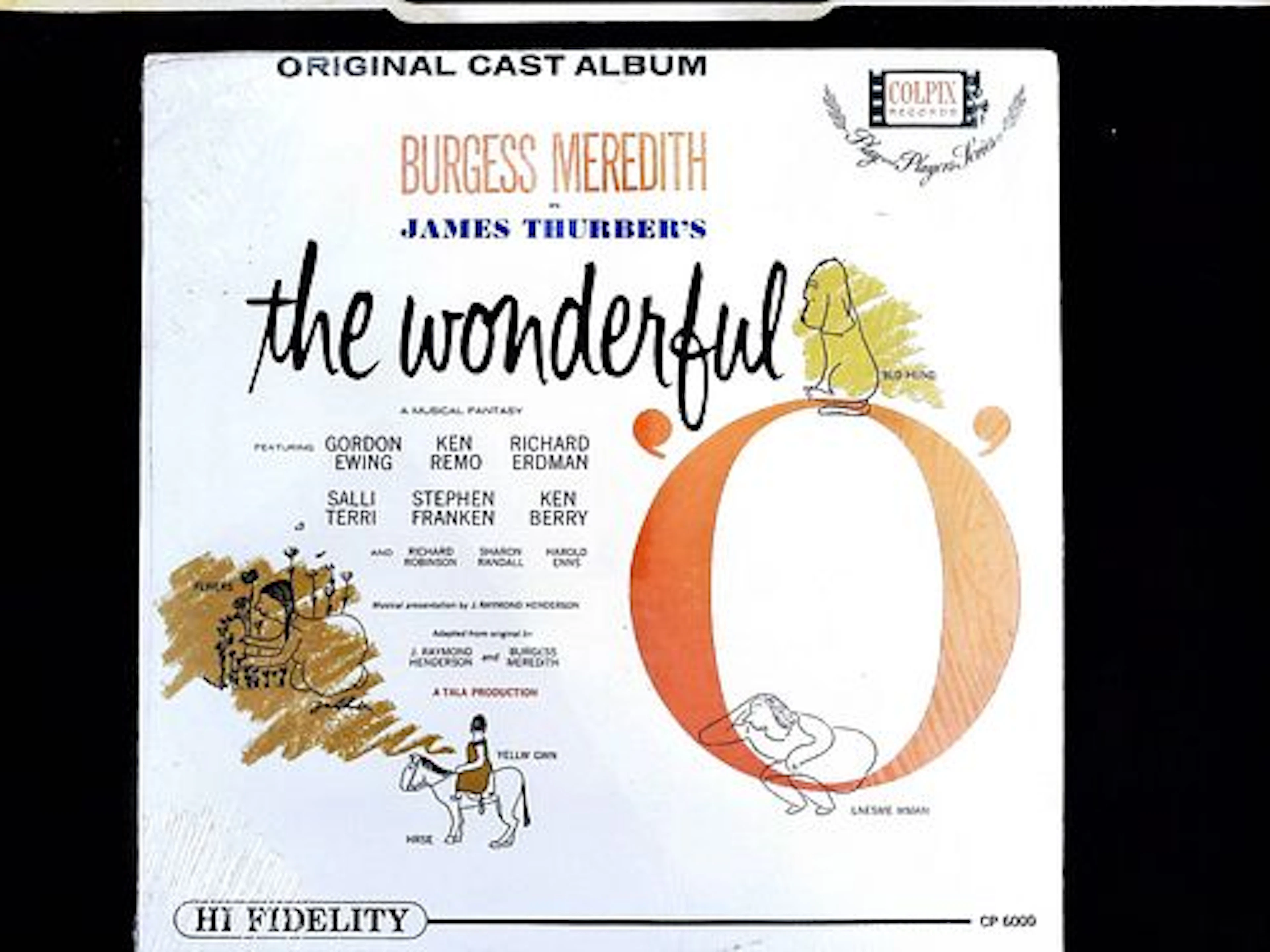 Burgess Meredith in James Thurber's The Wonderful O Original Cast
