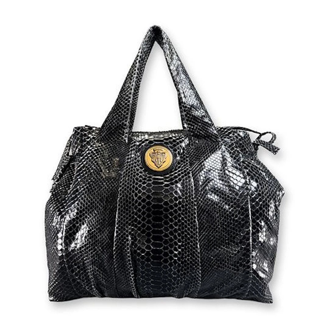 Gucci Italy Hysteria Large Python Leather Tote w/ COA