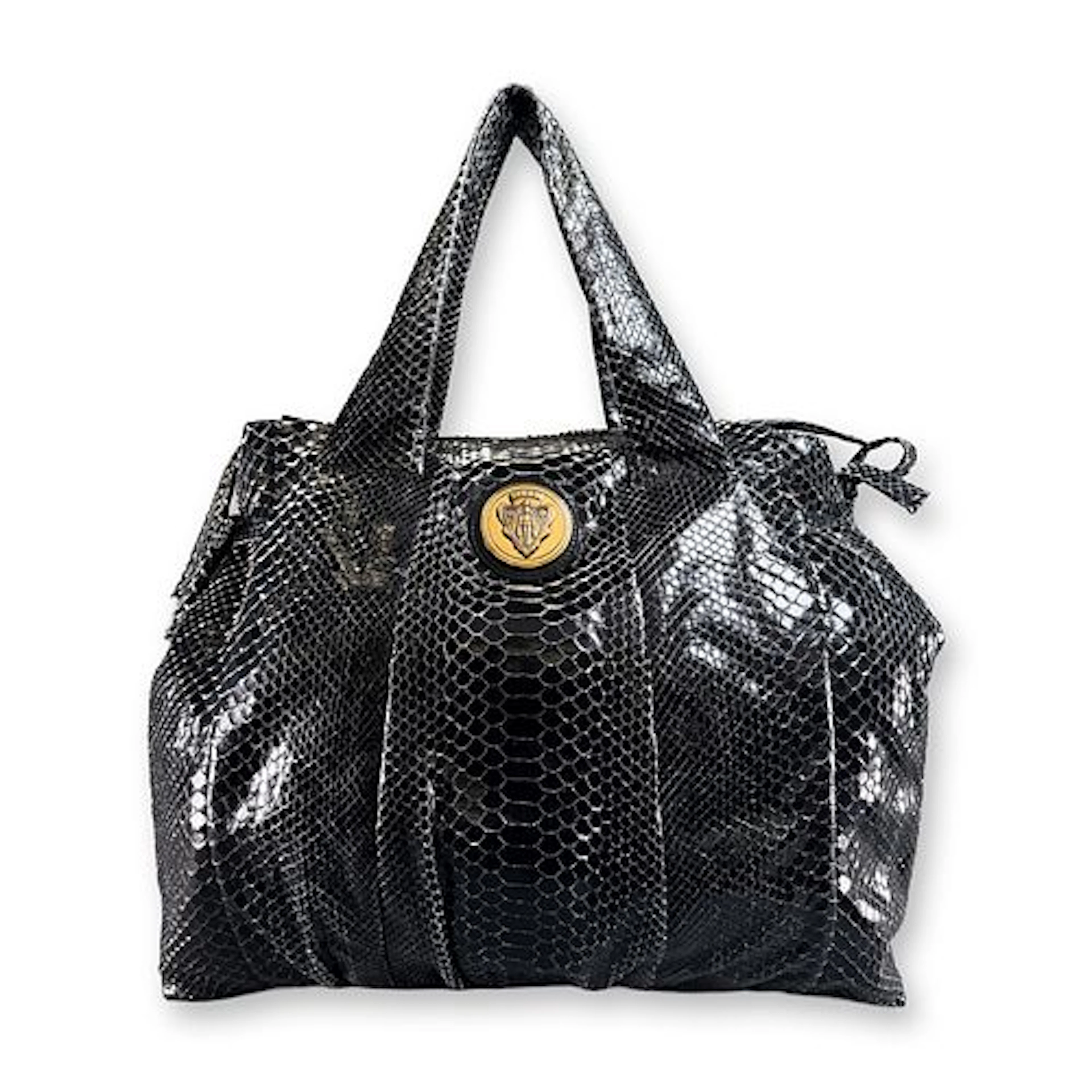Gucci Italy Hysteria Large Python Leather Tote w/ COA