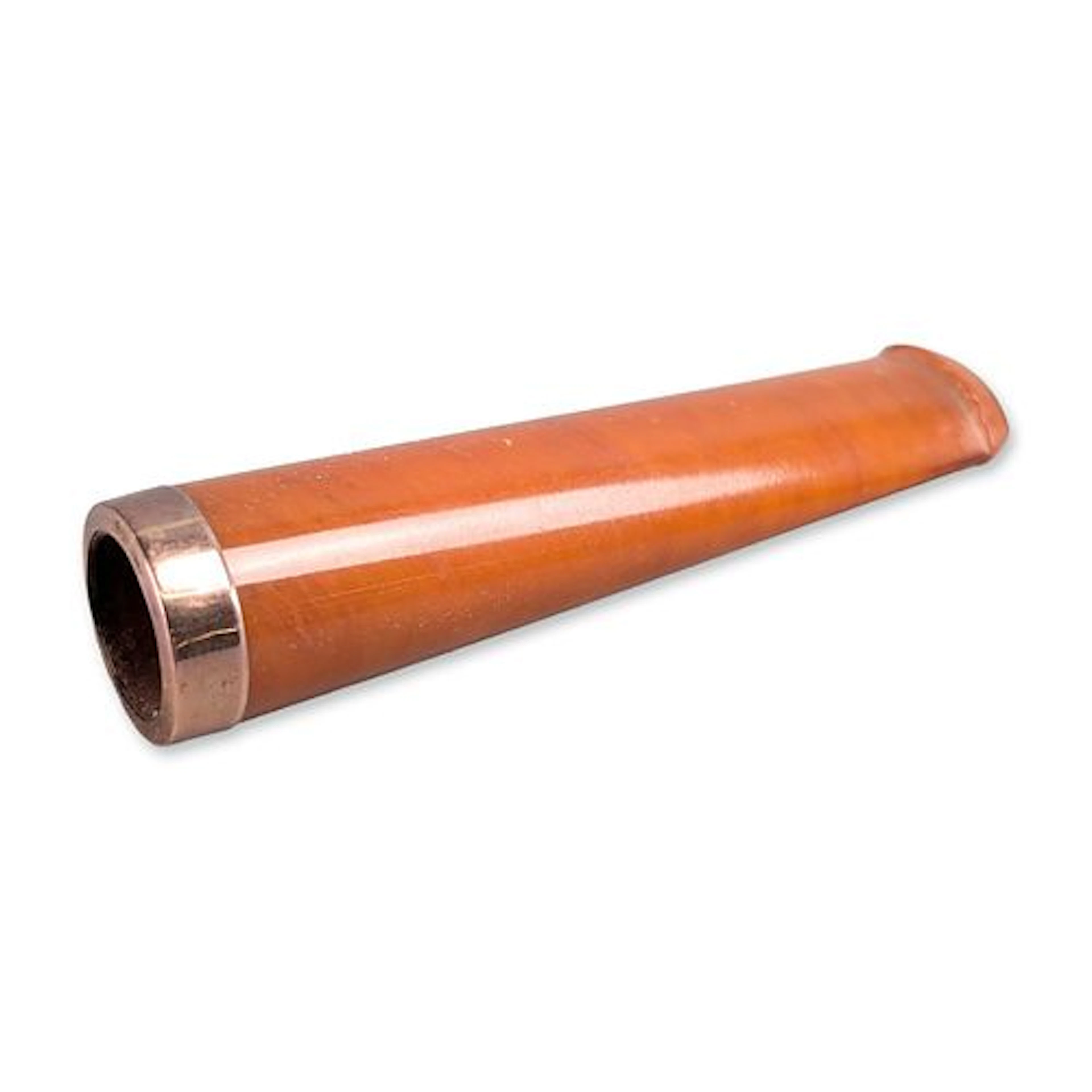 9K Rose Gold and Butterscotch Amber Cigarette Holder