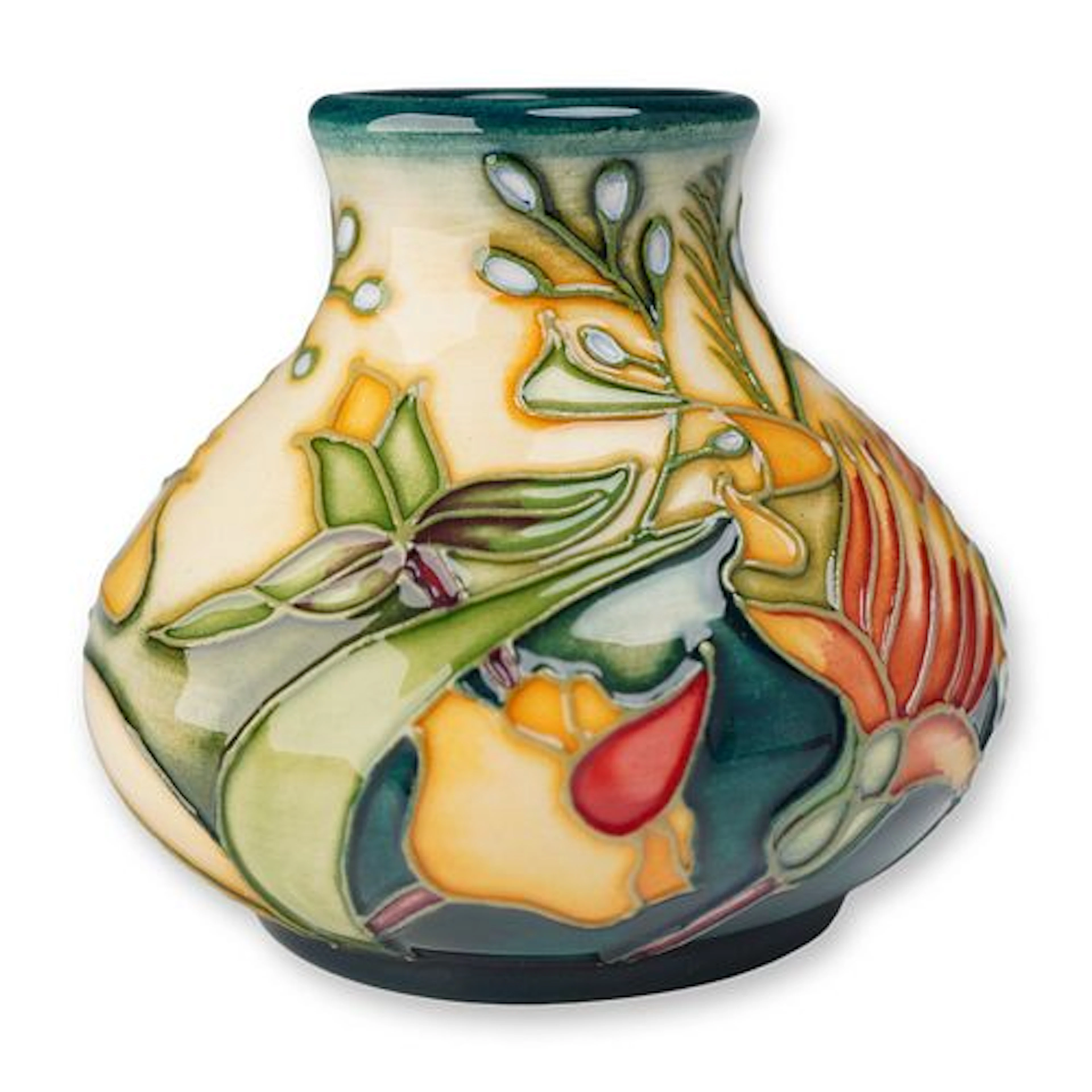 Moorcroft Pottery by Rachel Bishop Miniature Floral Vase, Prairie Summer