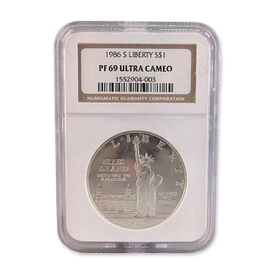 1986 S US Liberty Commemorative Silver Dollar PF69 Ultra Cameo