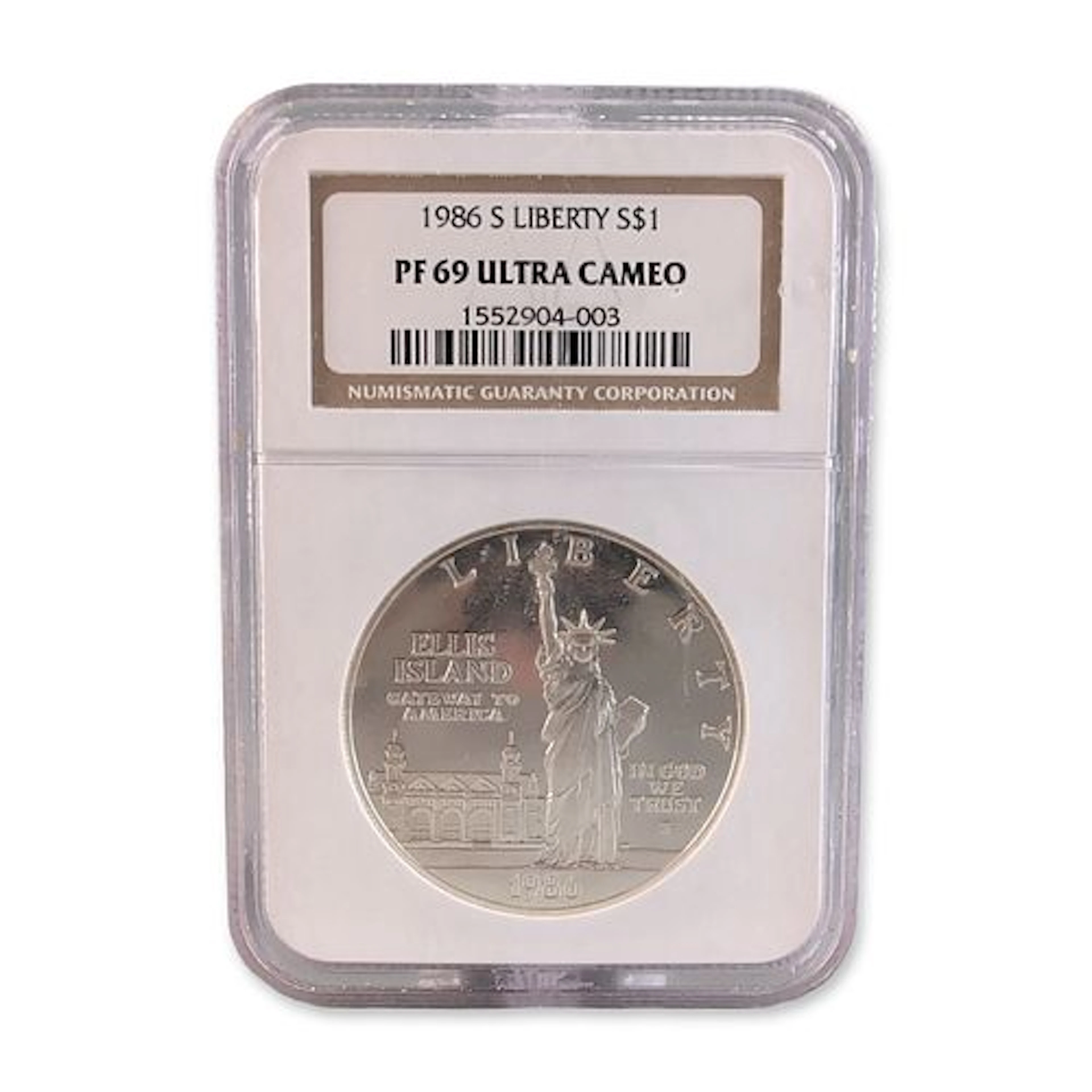 1986 S US Liberty Commemorative Silver Dollar PF69 Ultra Cameo