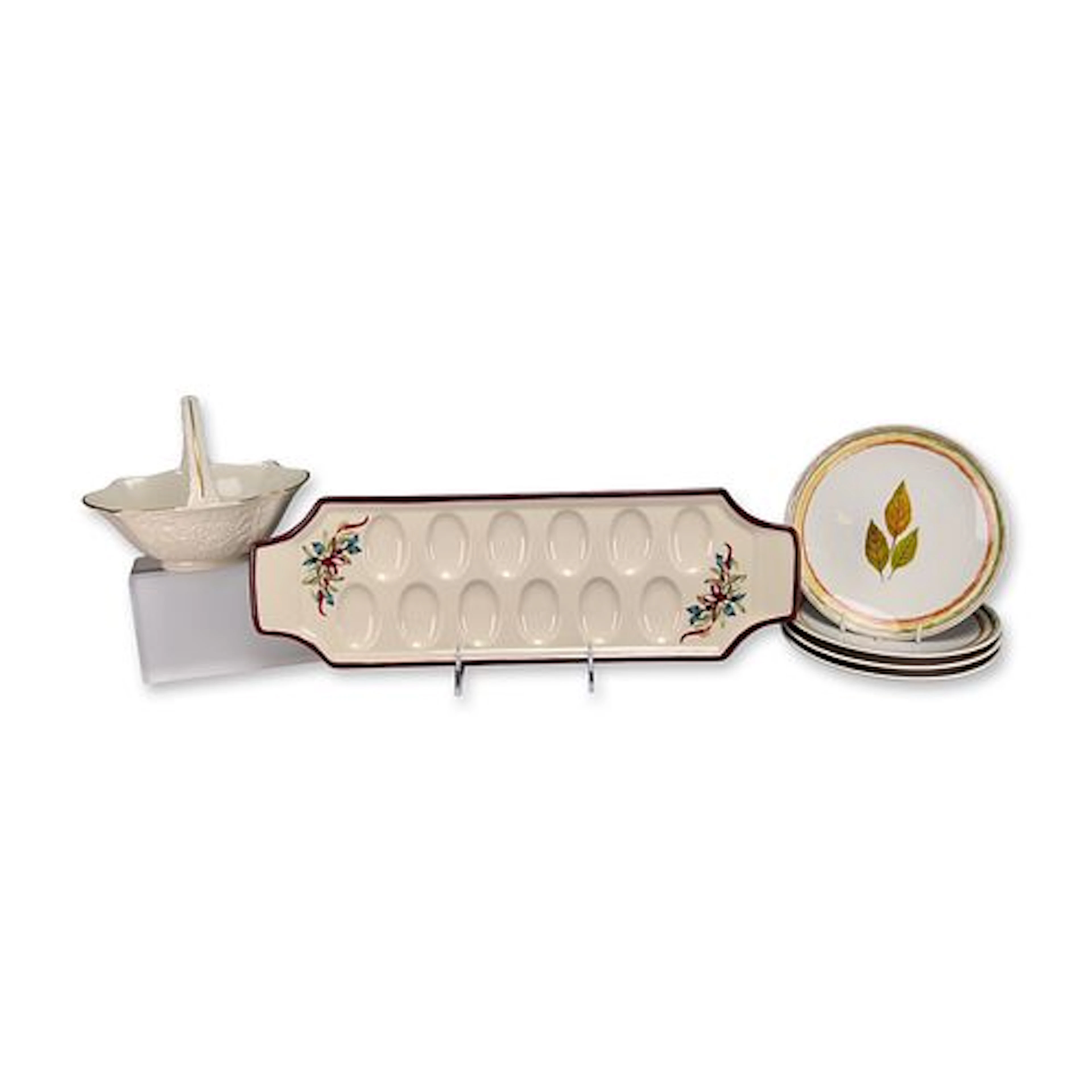 6pc Lenox Fine China Holiday Themed Serving Group