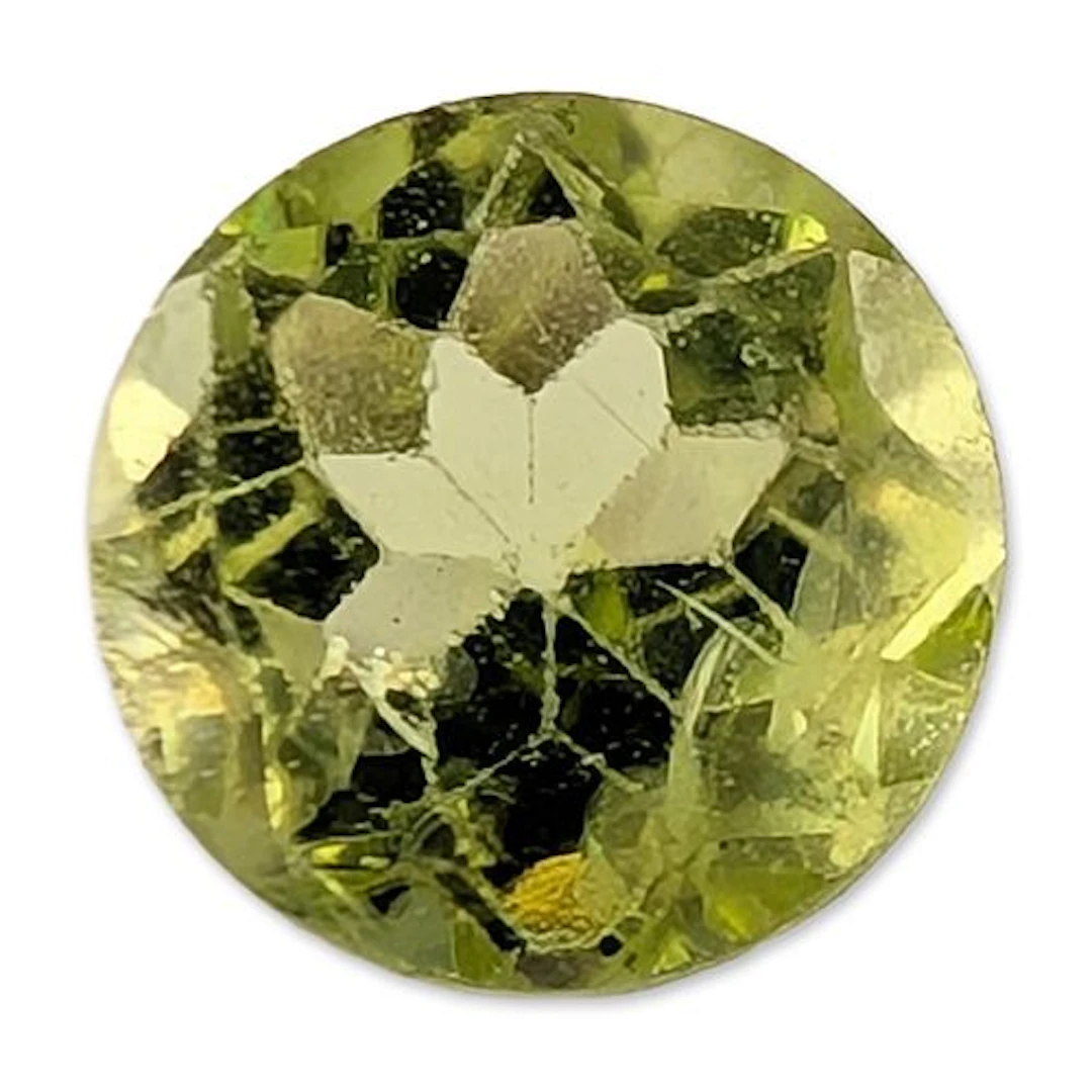 Round Modified Brilliant Cut Peridot
