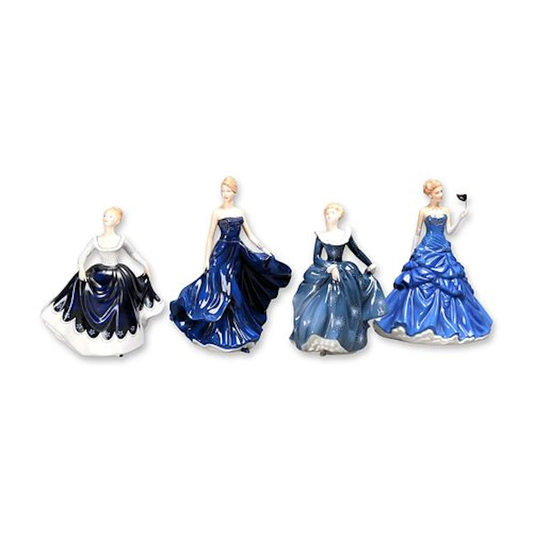 4pc Royal Doulton Bone China Lady Figurines