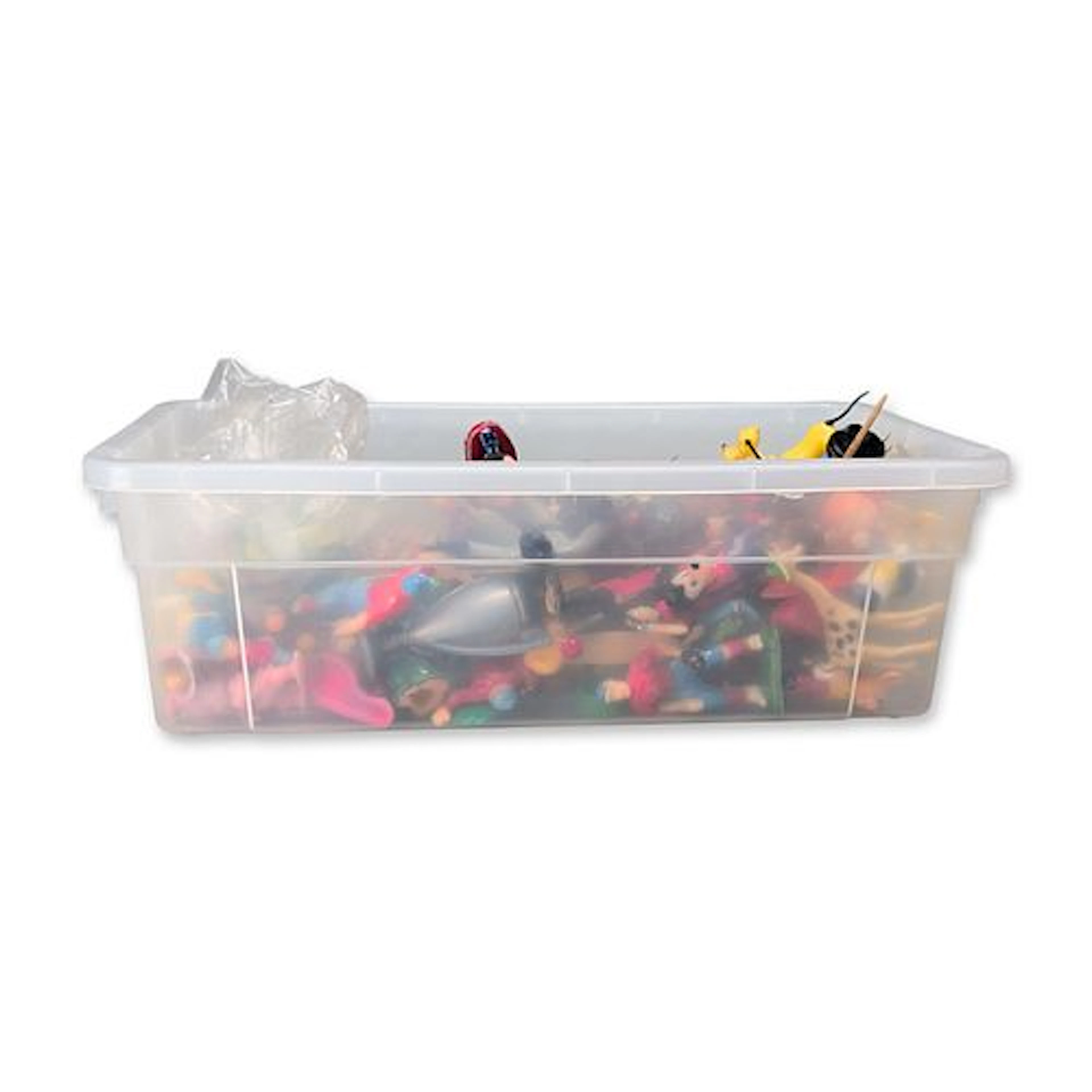 50pc Collection of Vintage Plastic and Rubber Miniature Figurines