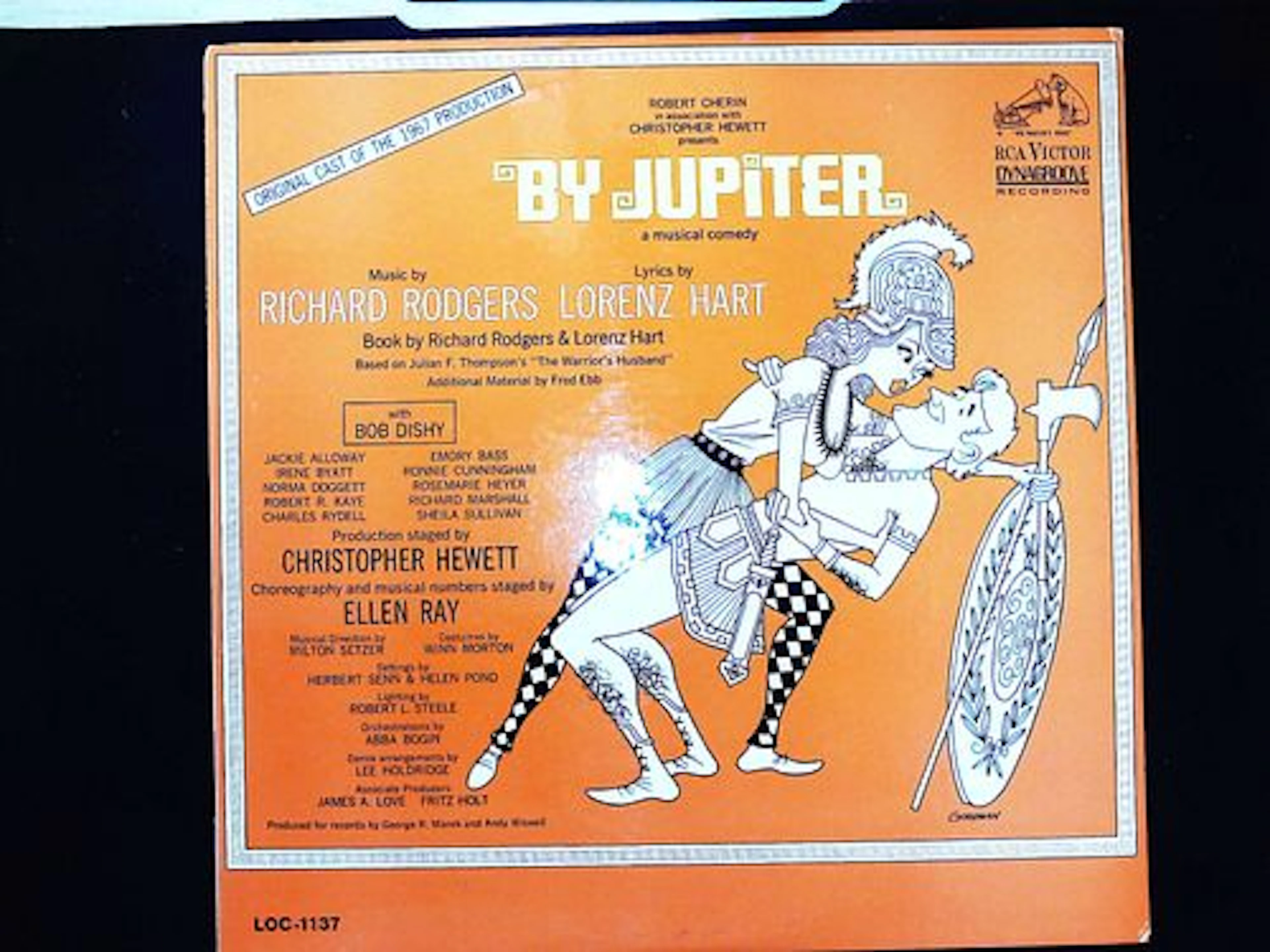 By Jupiter Original Cast of the 1967 Production Vinyl LP RCA Victor LOC-1137