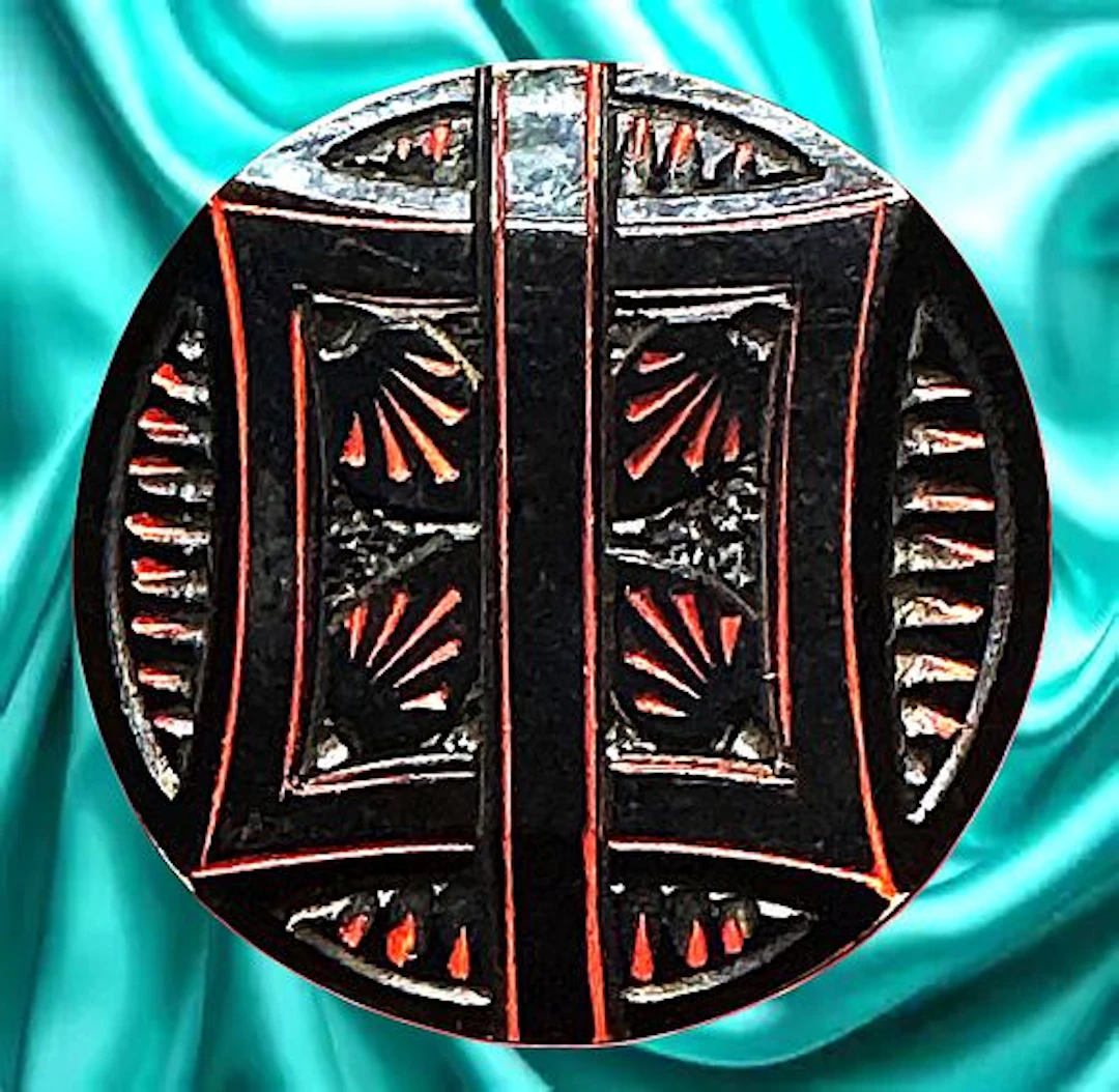 A DIVISION ONE FRENCH DESIGNER CASEIN BUTTON