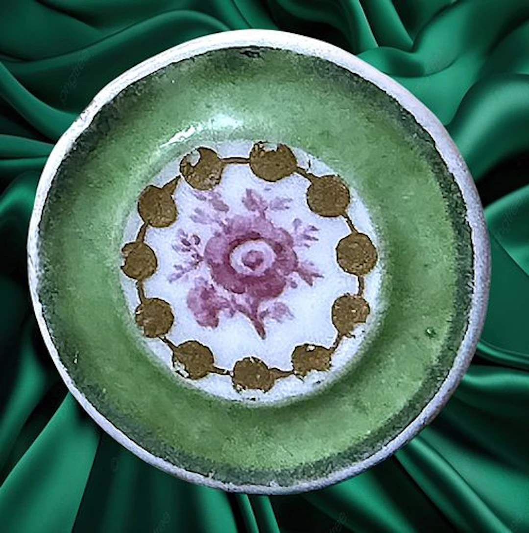A DIVISION ONE PORCELAIN PICTORIAL BUTTON