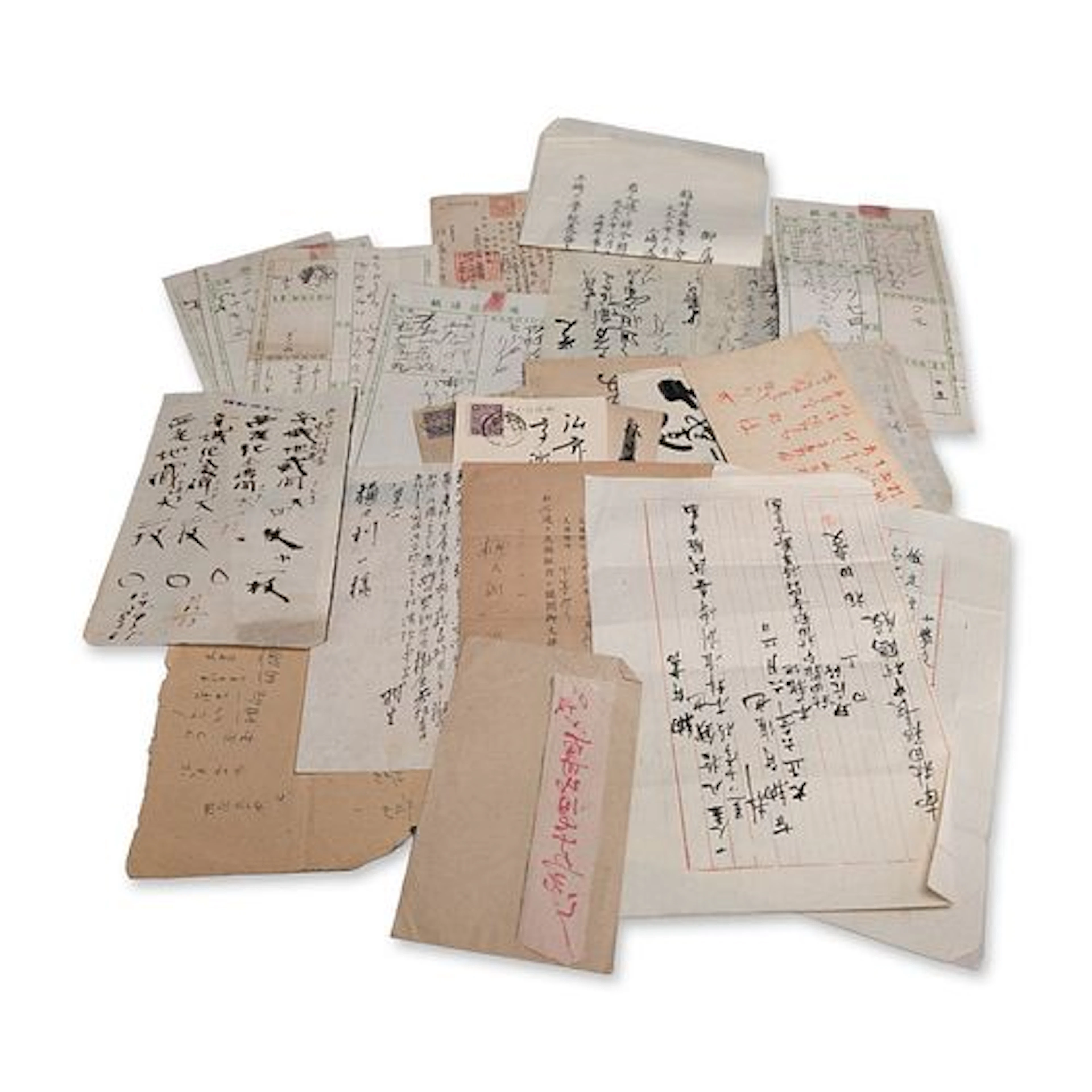 24pc Collection of Late Meiji and Taisho Era Japanese Ephemera
