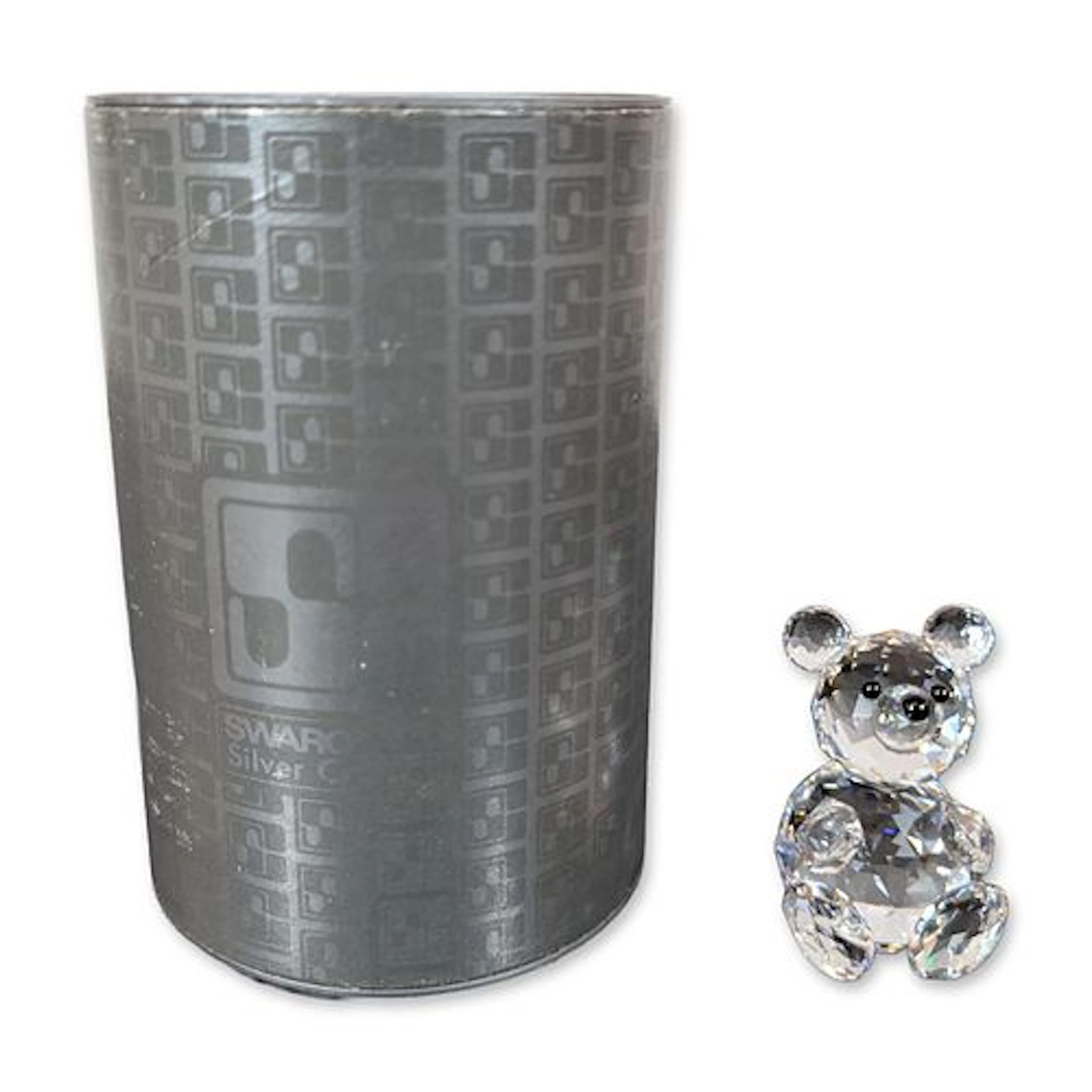 Swarovski Silver Crystal Teddy Bear Figurine