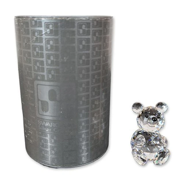 Swarovski Silver Crystal Teddy Bear Figurine