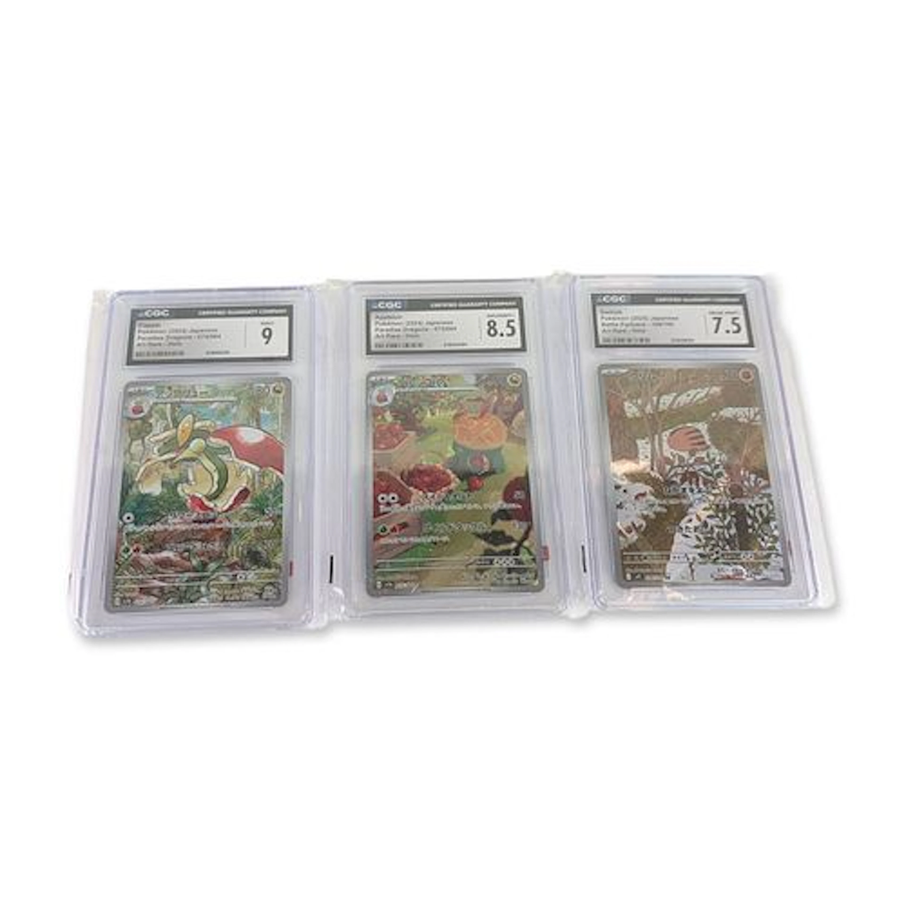 3pc CGC Graded Japanese Pokemon Art Rare Cards