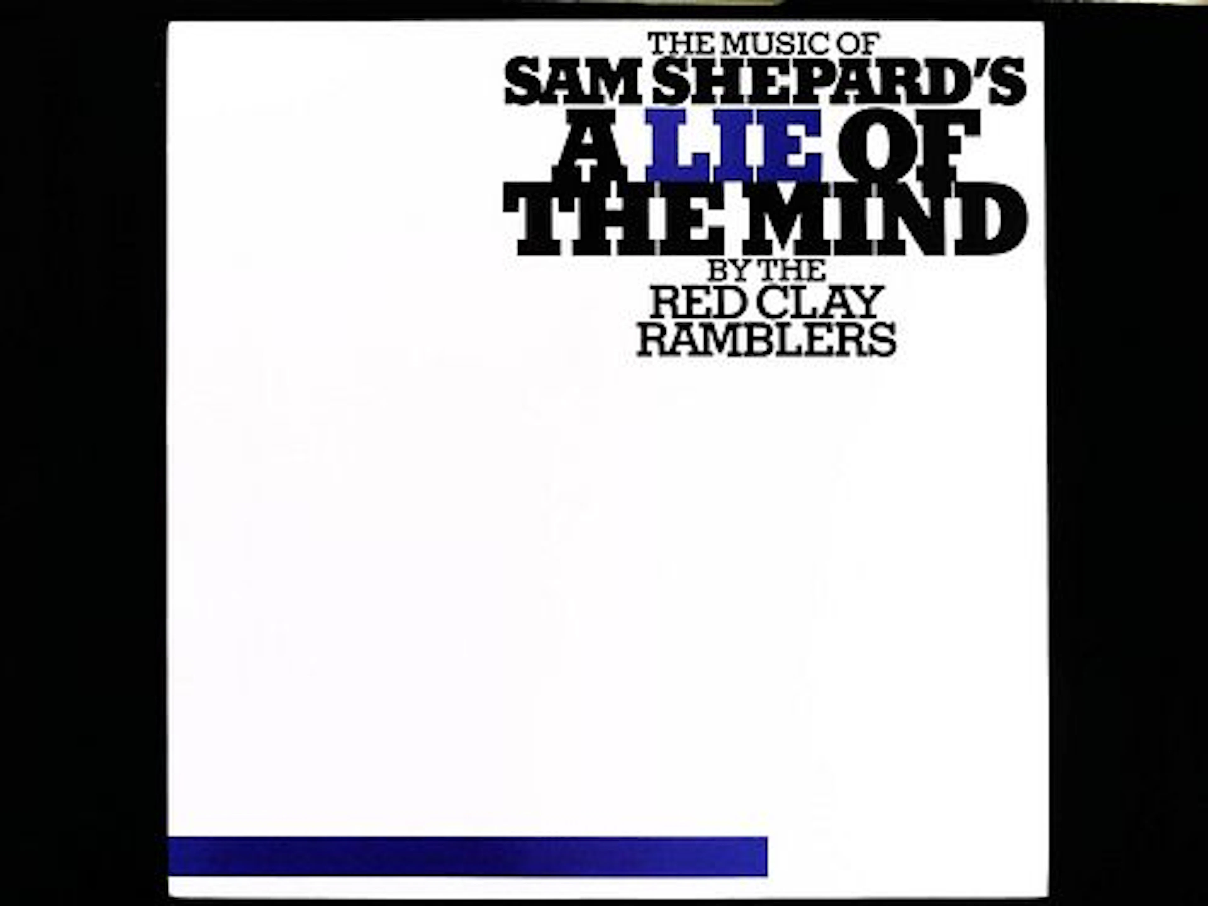 The Red Clay Ramblers The Music of Sam Shepard's A Lie of the Mind Vinyl LP