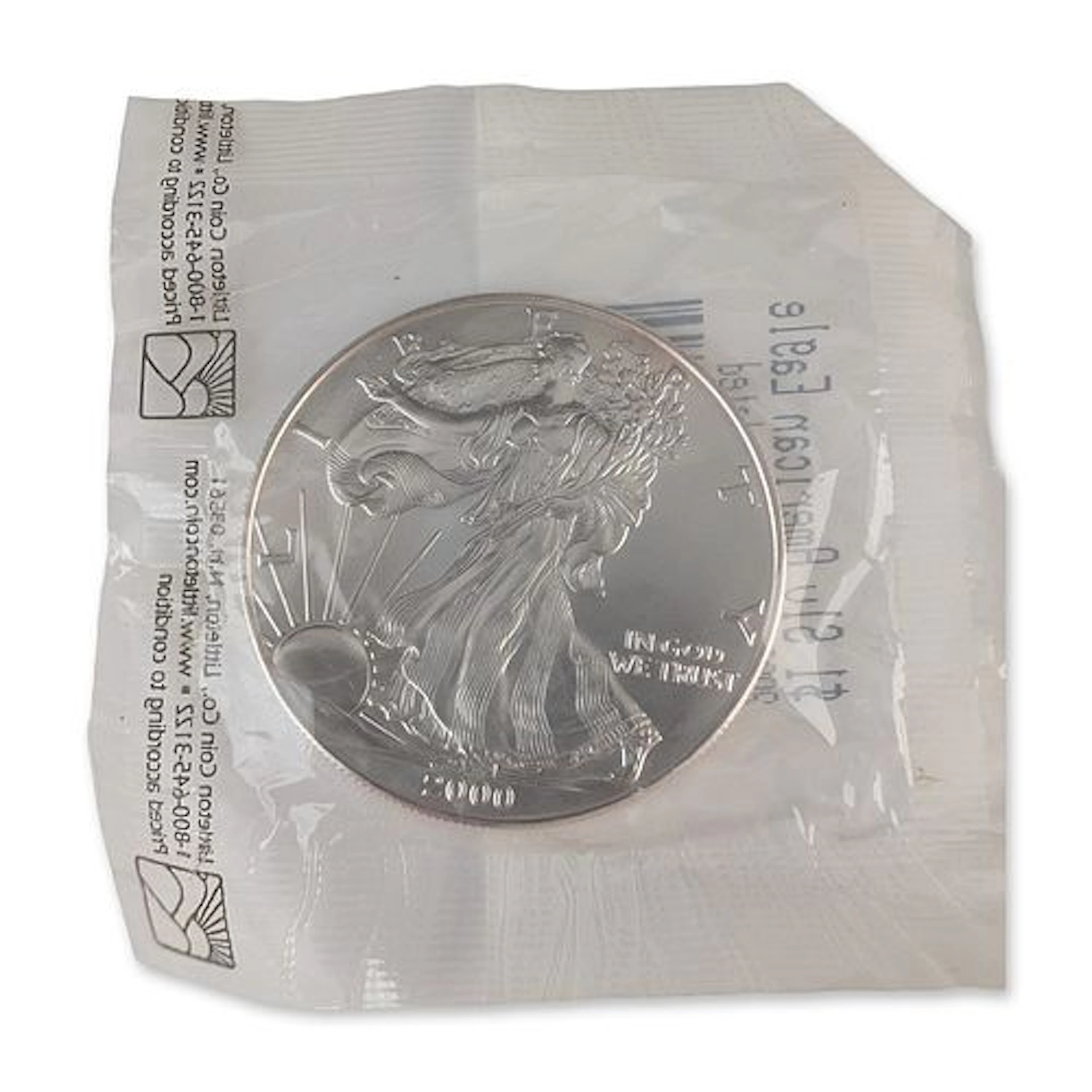 2000 US American Eagle Silver One Dollar Bullion Coin, Uncirculated