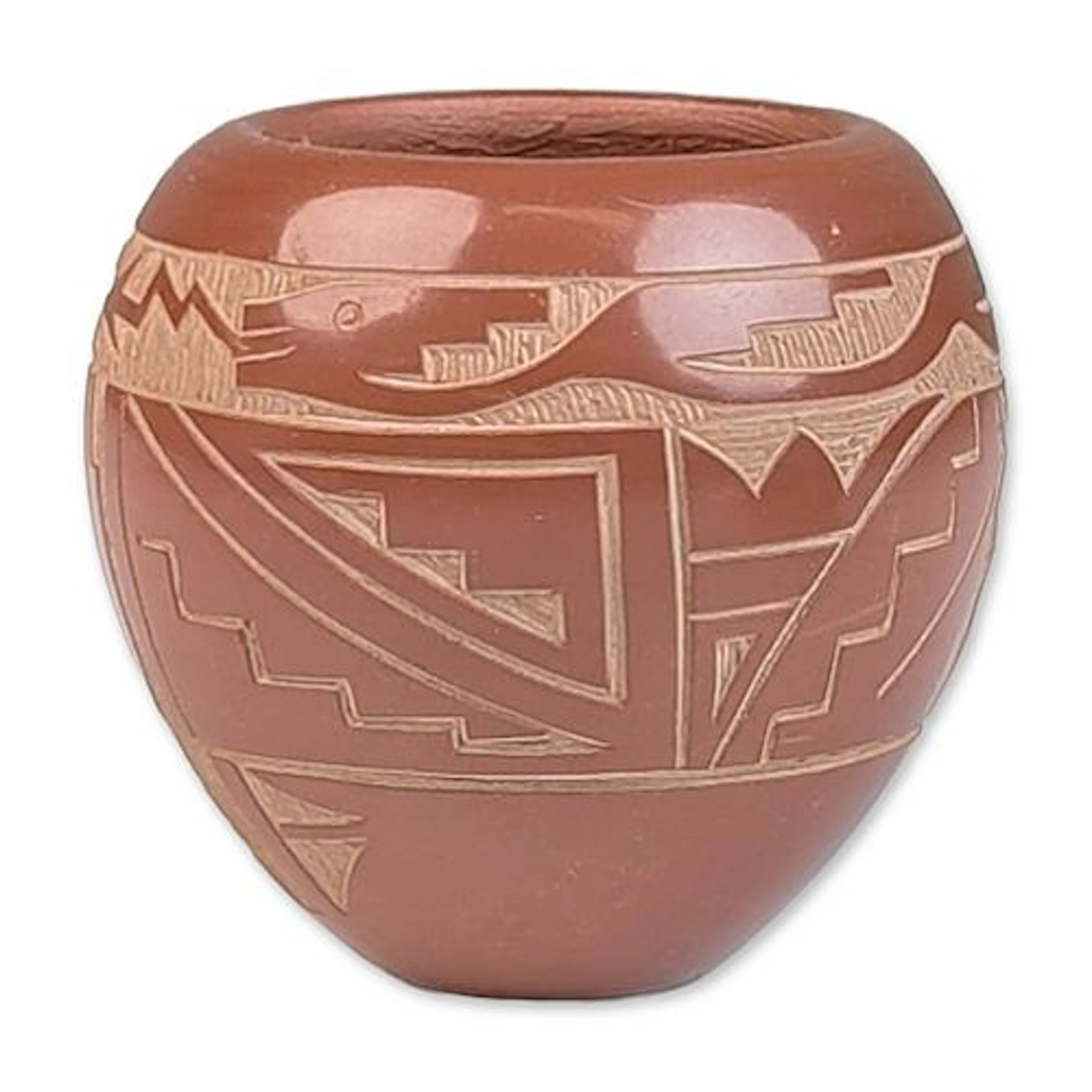 Kevin Naranjo (Native American b. 1972) Santa Clara Pueblo Carved