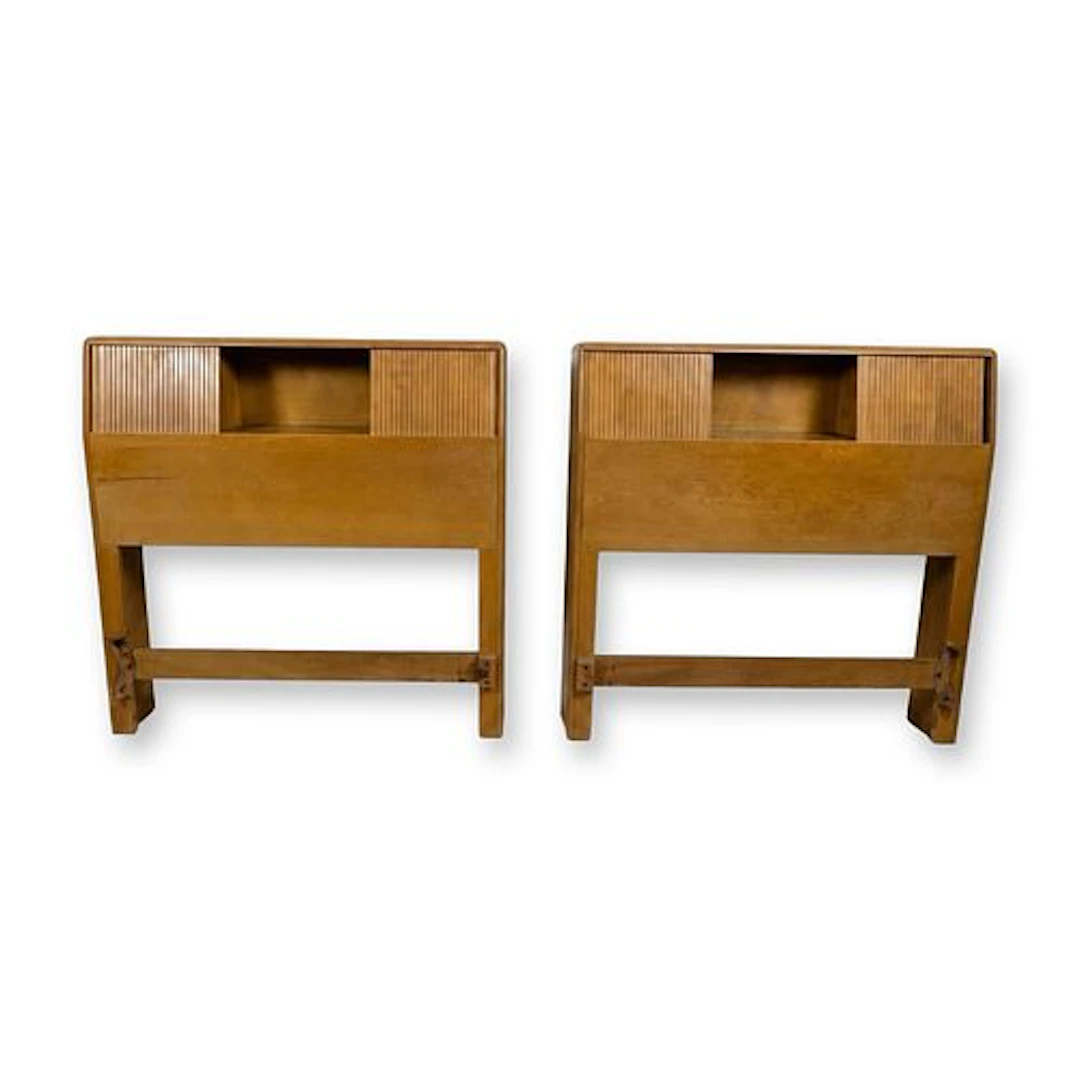 Pair of Heywood-Wakefield Mid-Century Modern Birch Headboards