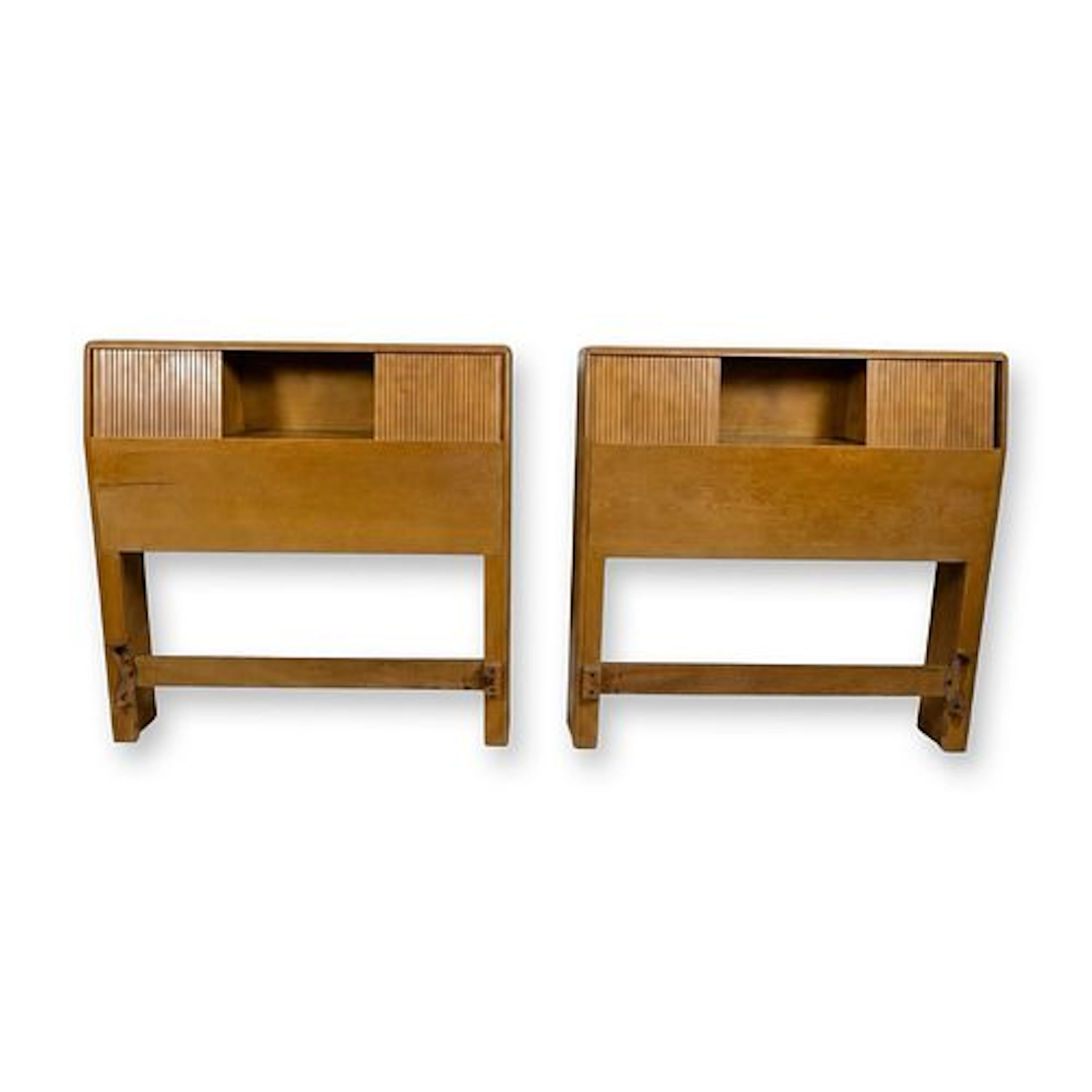 Pair of Heywood-Wakefield Mid-Century Modern Birch Headboards