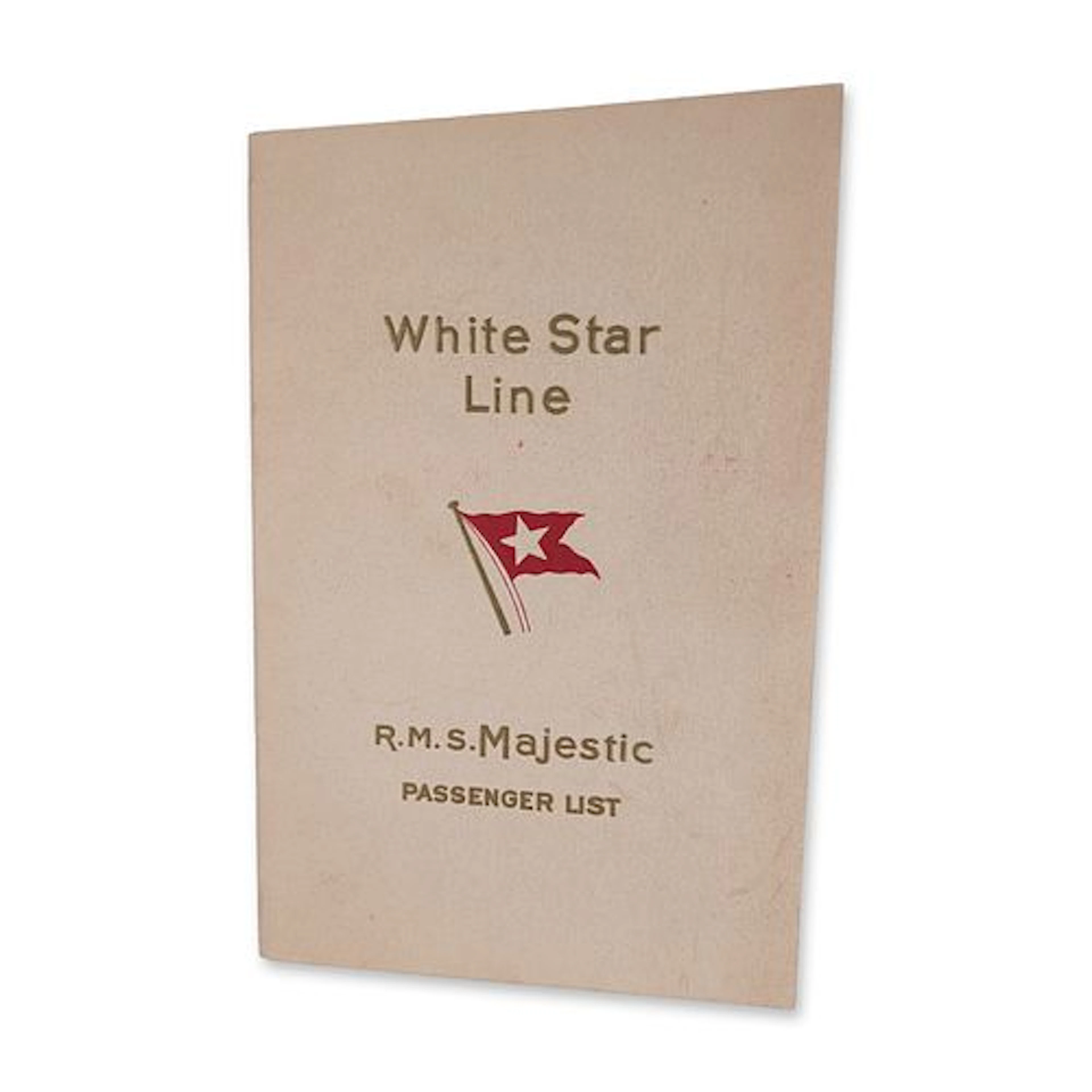 White Star Line R.M.S. Majestic 1930 Passenger List