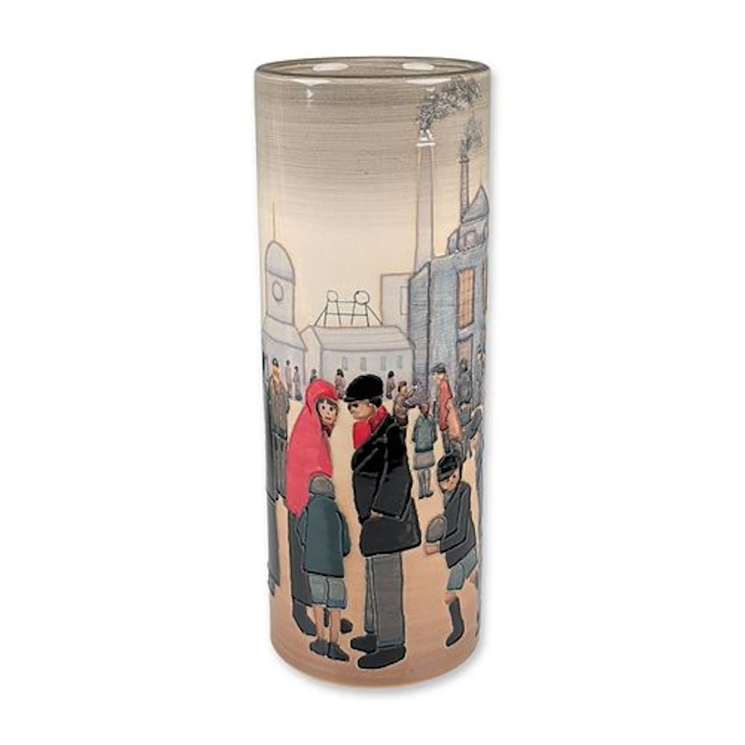 Dennis Chinaworks by Sally Tuffin Trial Vase, L. S. Lowry's 'Salford