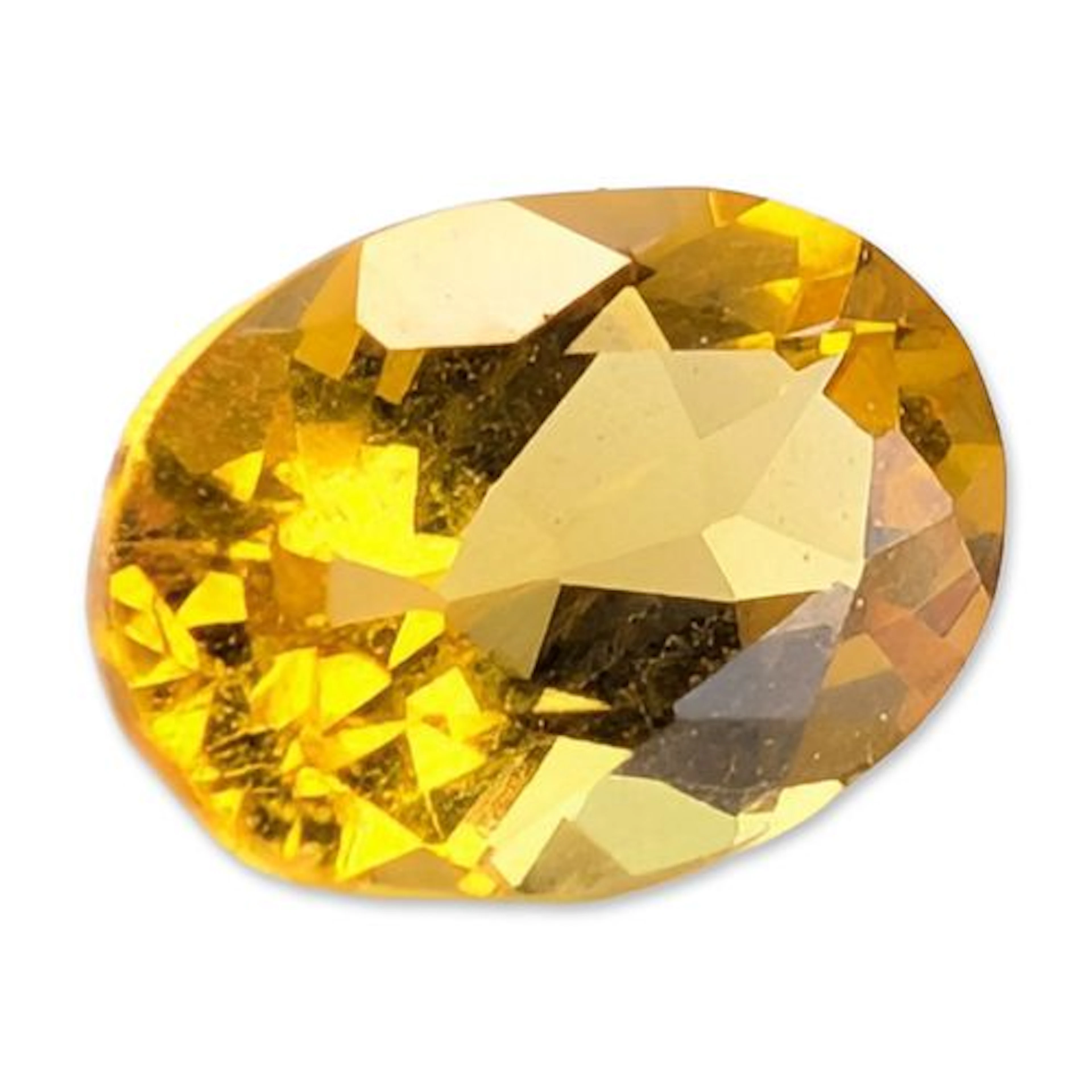 Oval Modified Brilliant Cut Citrine Gemstone