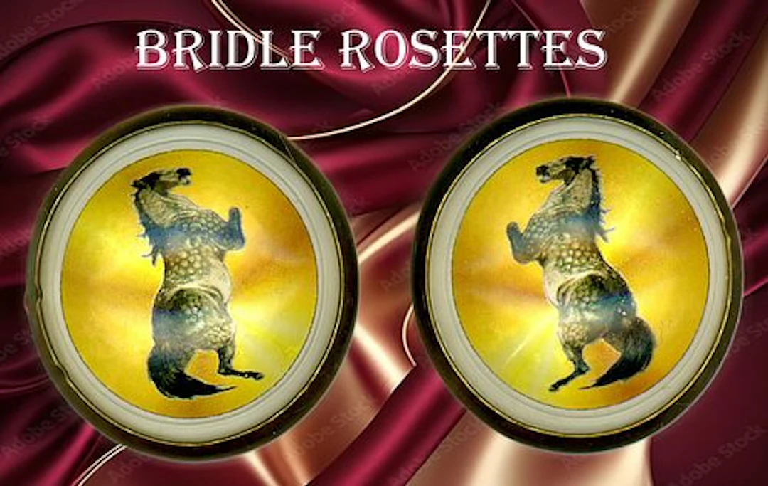 A SMALL SELECTION OF BRIDLE ROSETTES