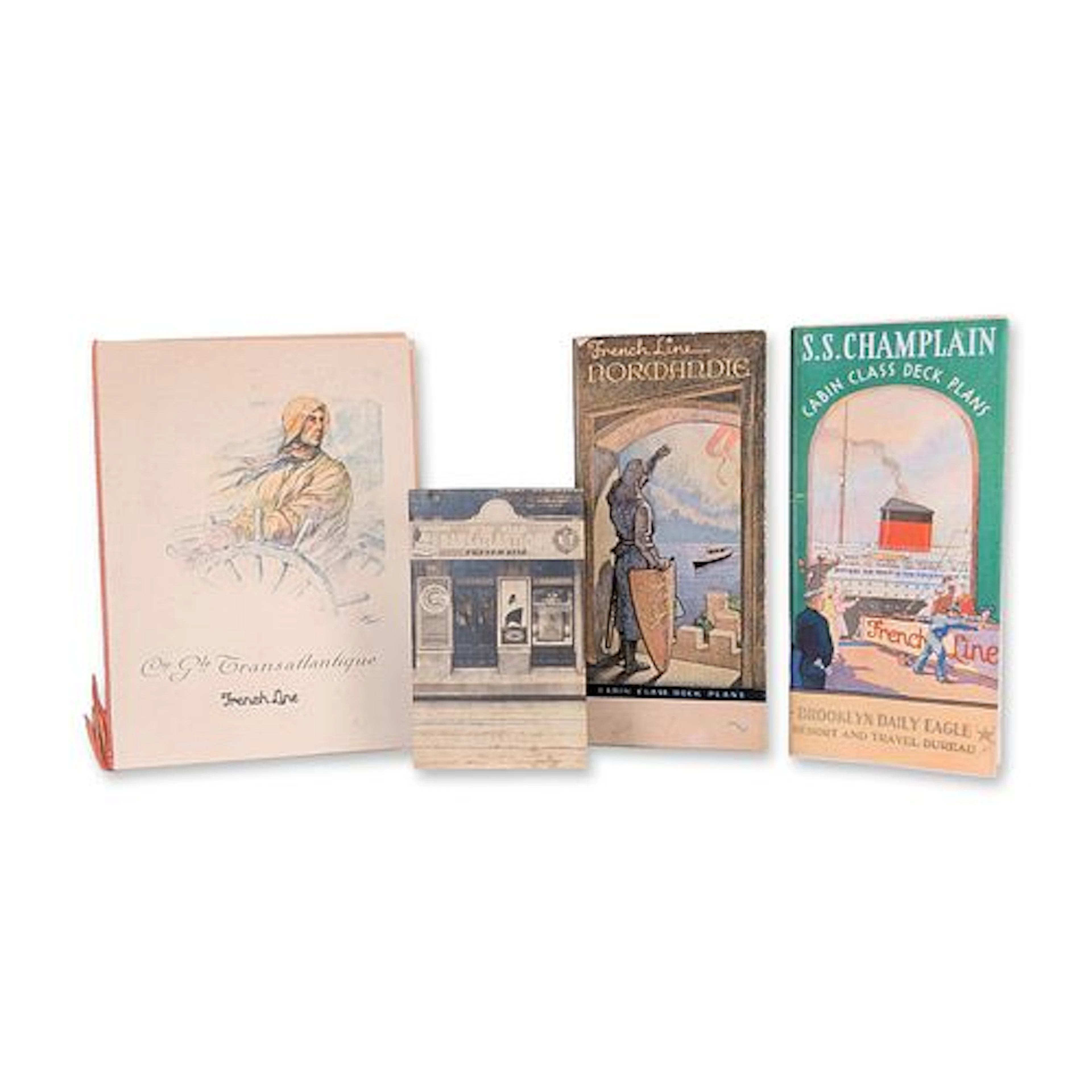 4pc French Line Steamship Compagnie Generale Transatlantique Ephemera