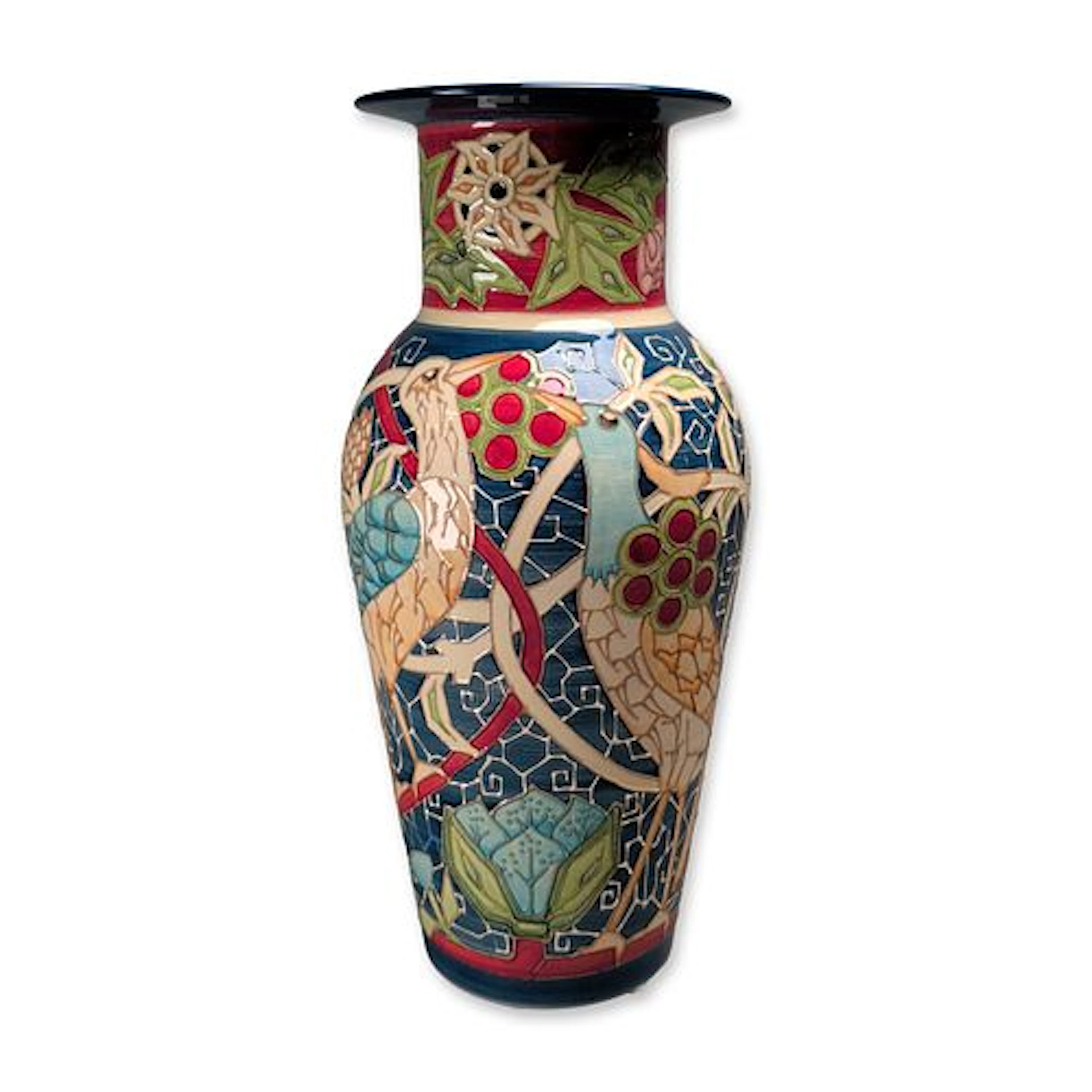 Dennis Chinaworks Sally Tuffin Bullerswood Pattern Earthenware Vase
