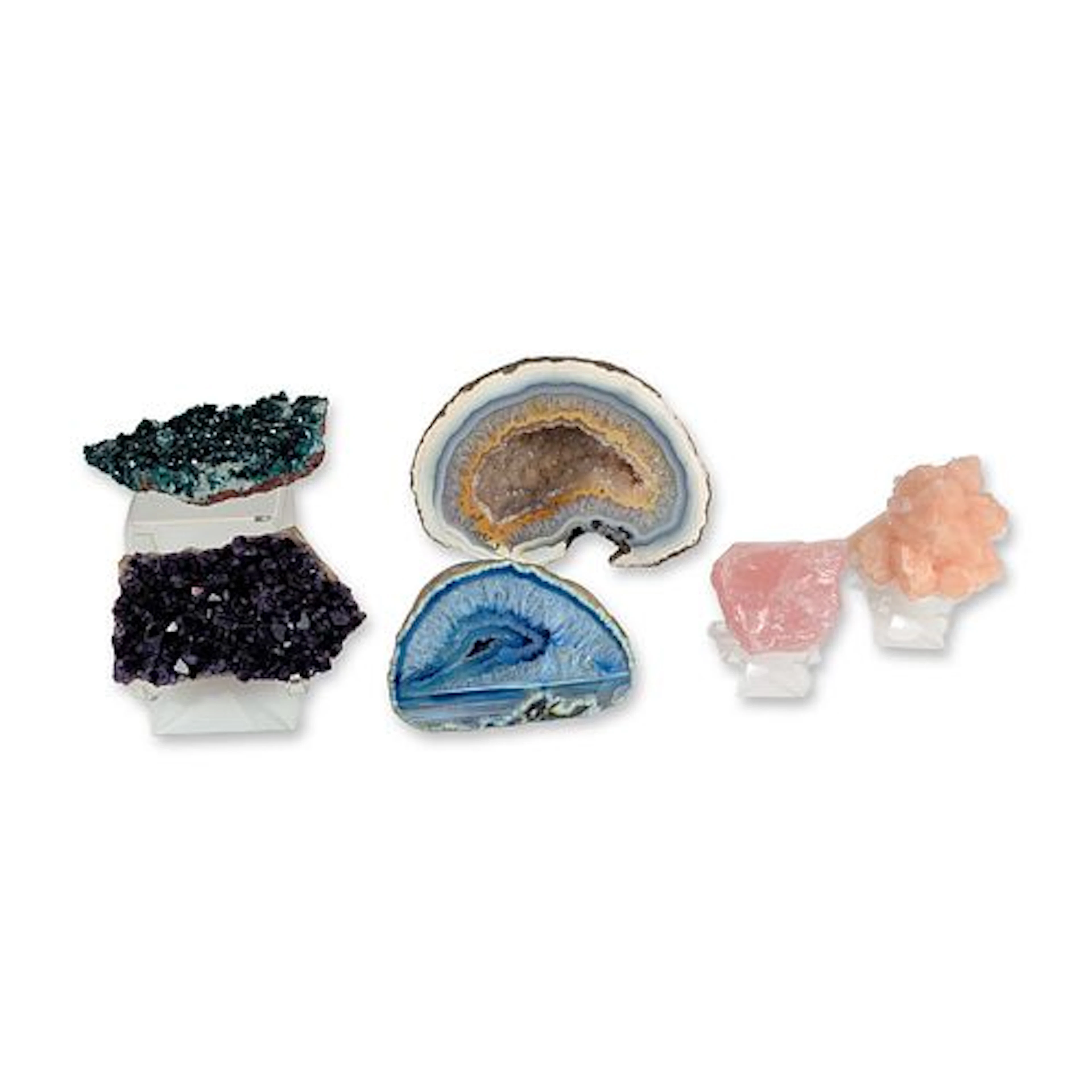 6pc Mineral and Gemstone Specimens