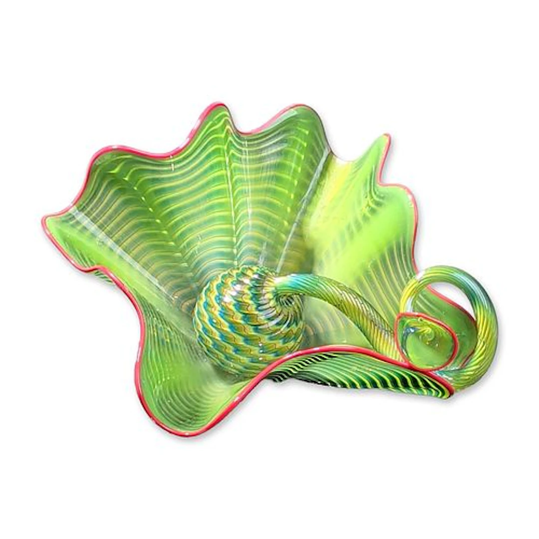 Dale Chihuly (American, b. 1941) Hand Blown Glass Sculpture, Parrot