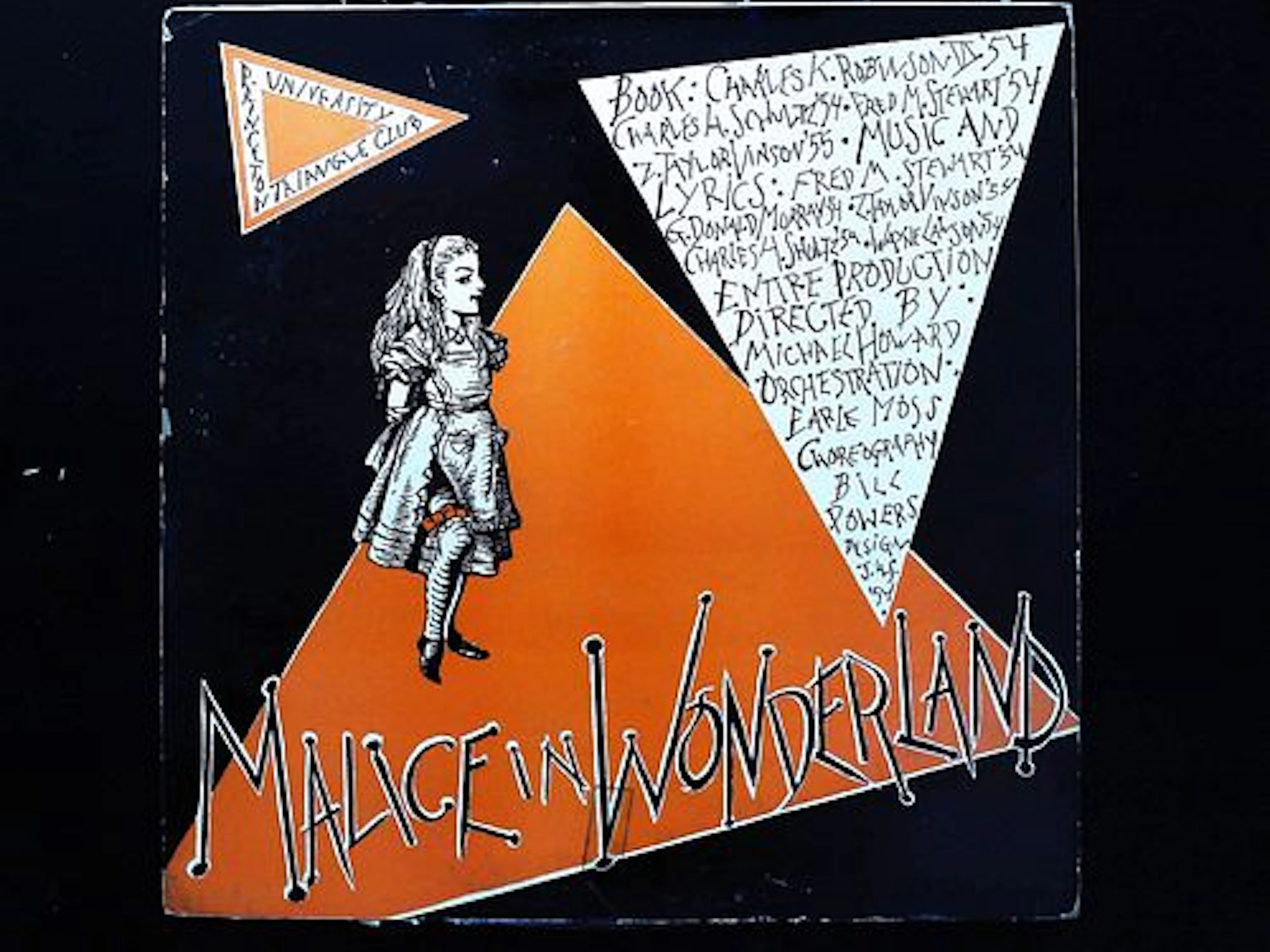 Princeton University Triangle Club Malice in Wonderland 1953-1954