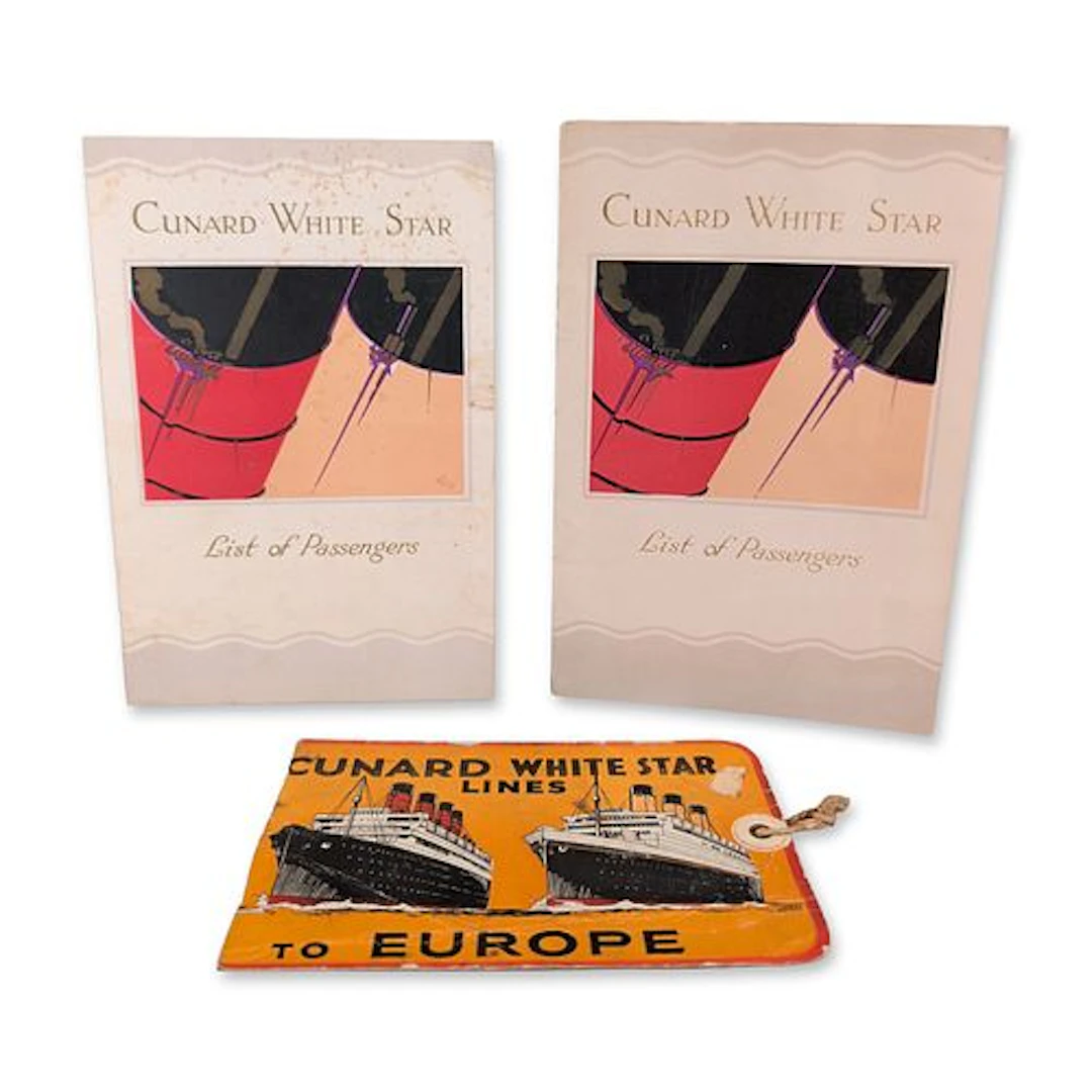 Collection of Cunard White Star Line R.M.S. Berengaria Ephemera