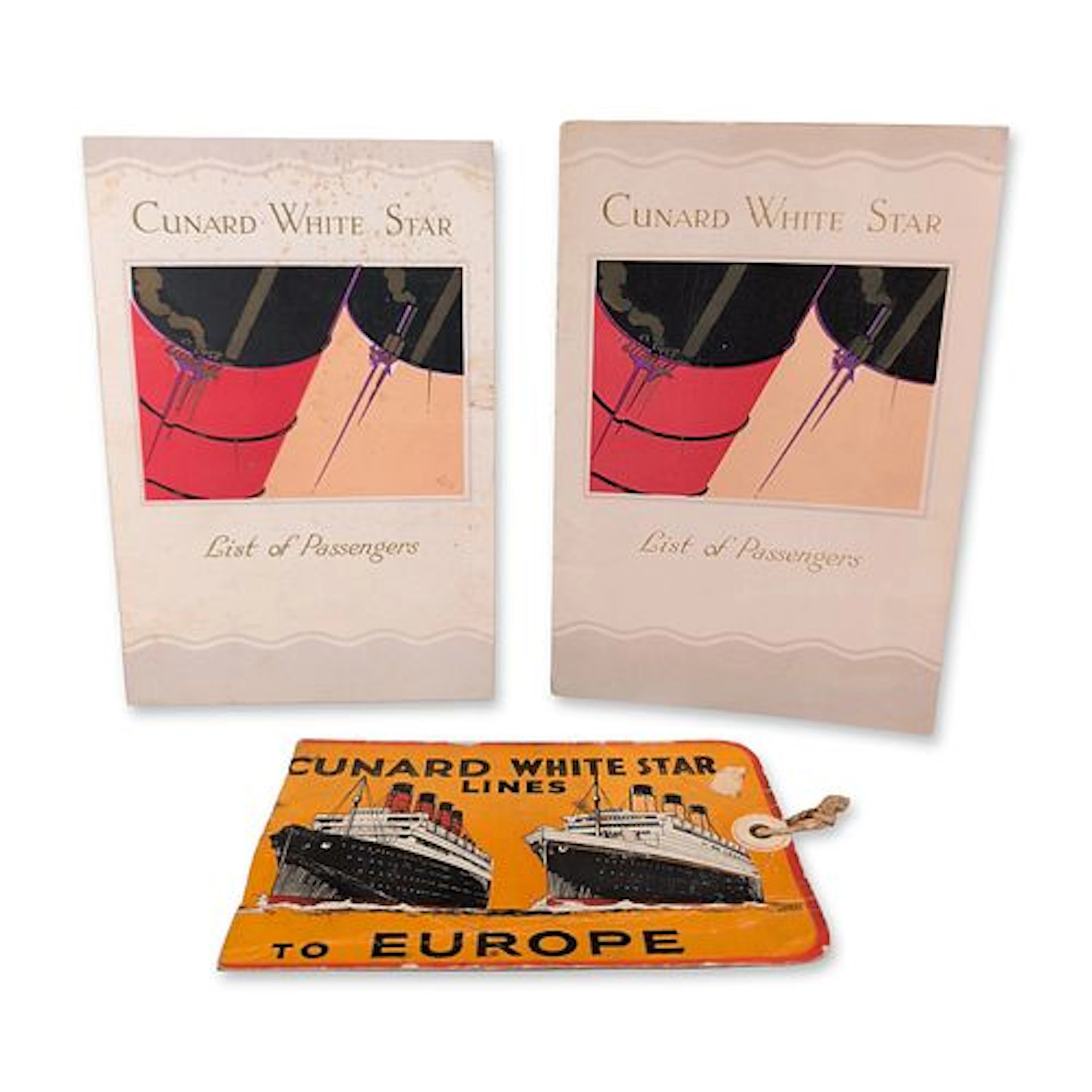 Collection of Cunard White Star Line R.M.S. Berengaria Ephemera