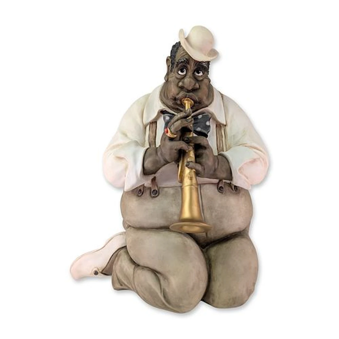 Wonderful World by Florence Studio Jazz Trumpeter Sculpture