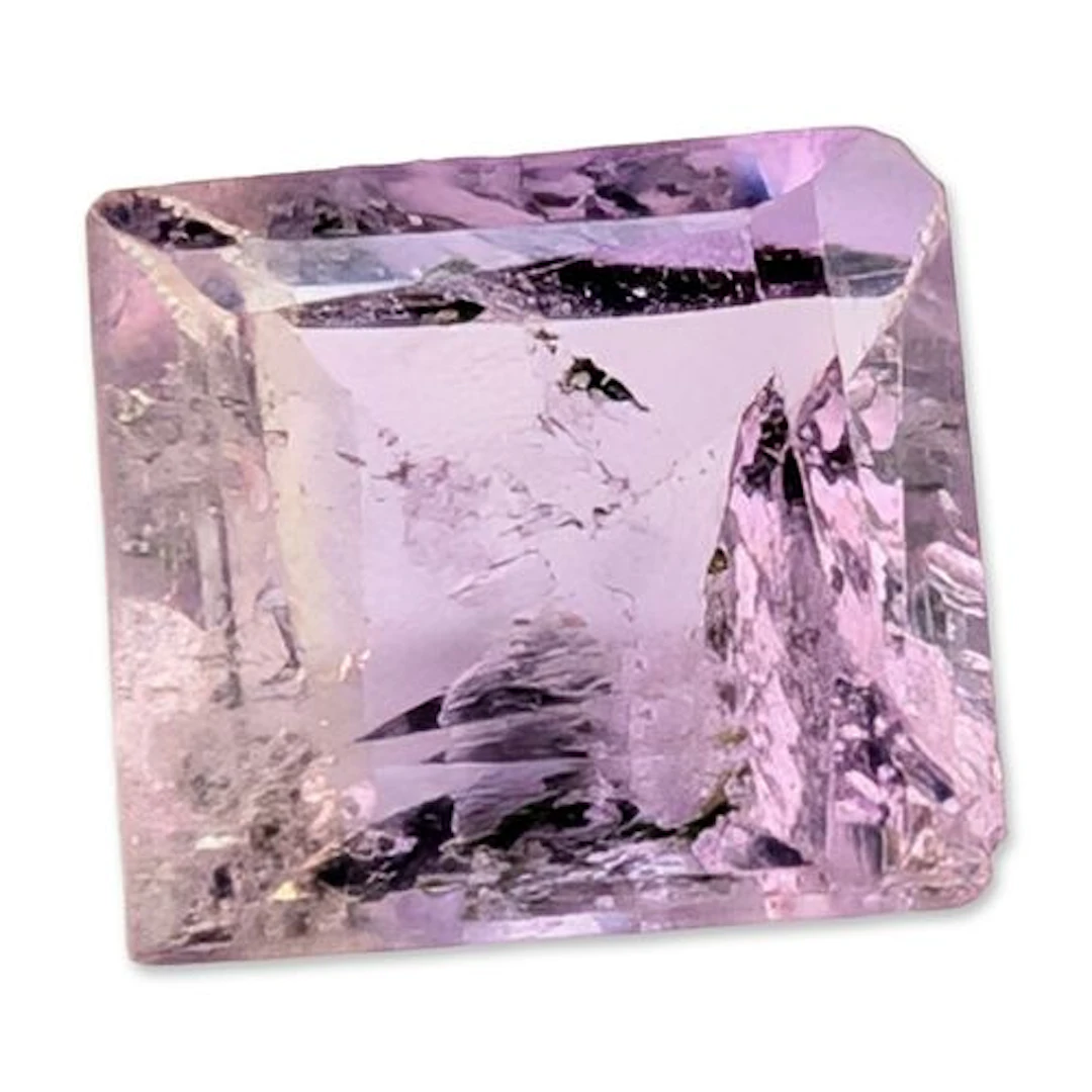 Square Step Cut Bi-Color Ametrine Gemstone