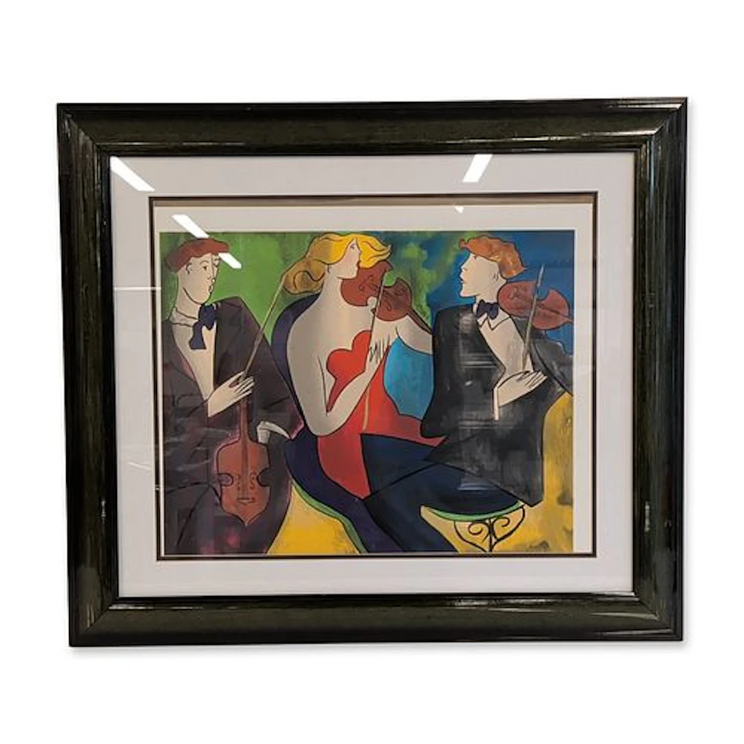 Linda Le Kinff (French b. 1947) Serigraph in Color on Wove Paper