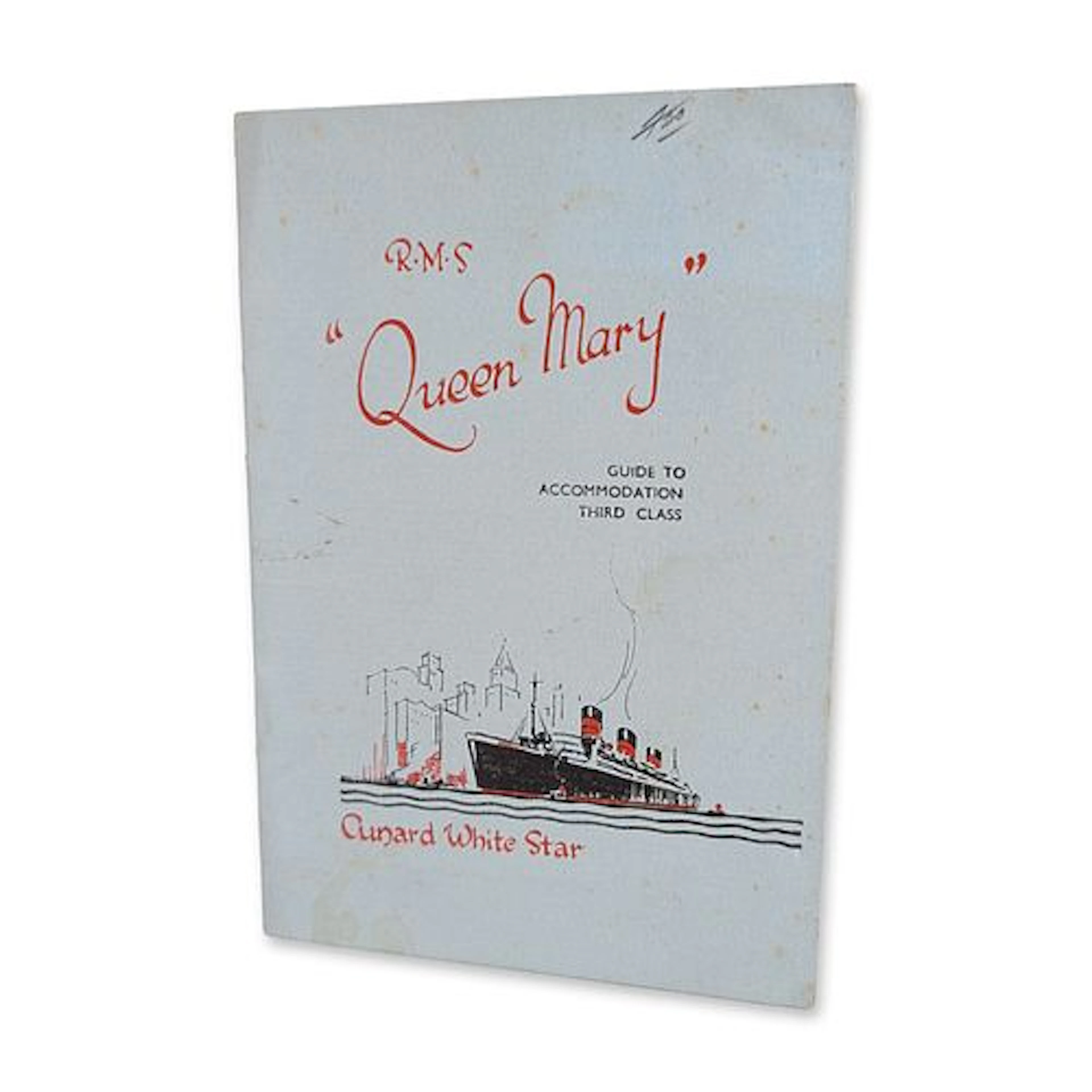 Cunard White Star R.M.S. Queen Mary Third Class Accommodation Guide