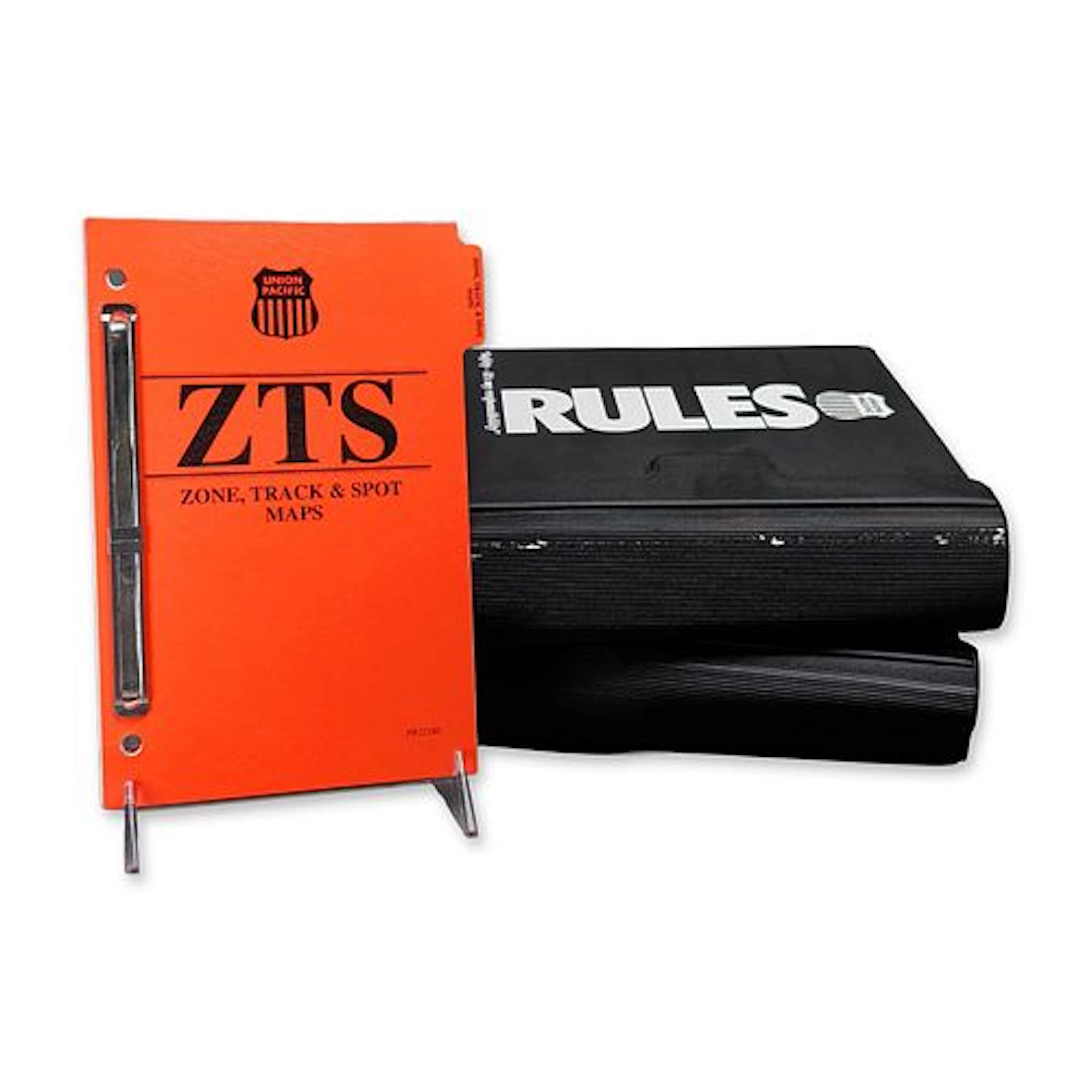 3pc Union Pacific Railroad Employee Rules Binders and ZTS Maps