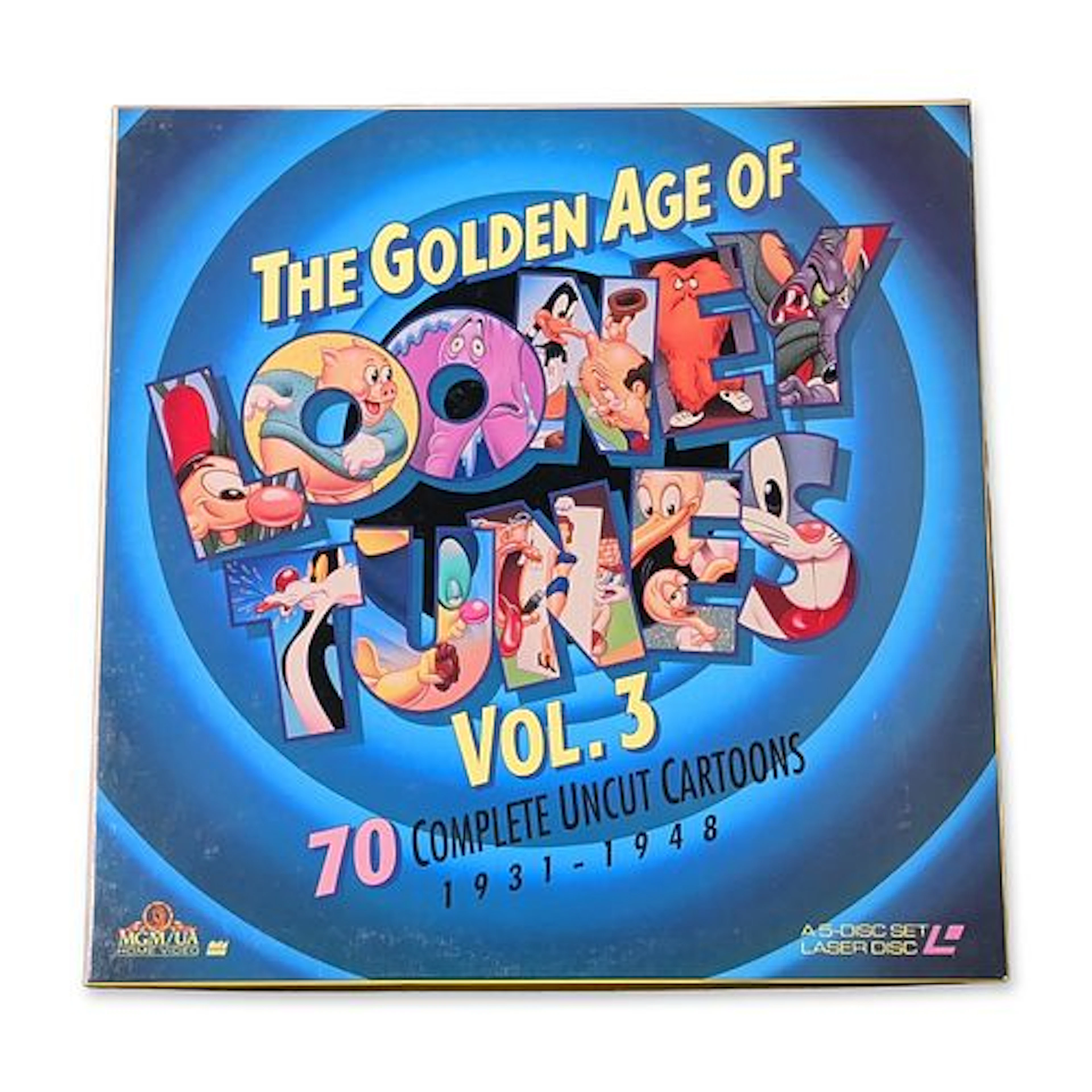 MGM UA The Golden Age of Looney Tunes Volume 3 LaserDisc Set