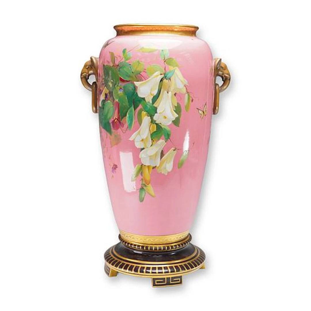 Large Minton Porcelain by Richard Pilsbury Vase