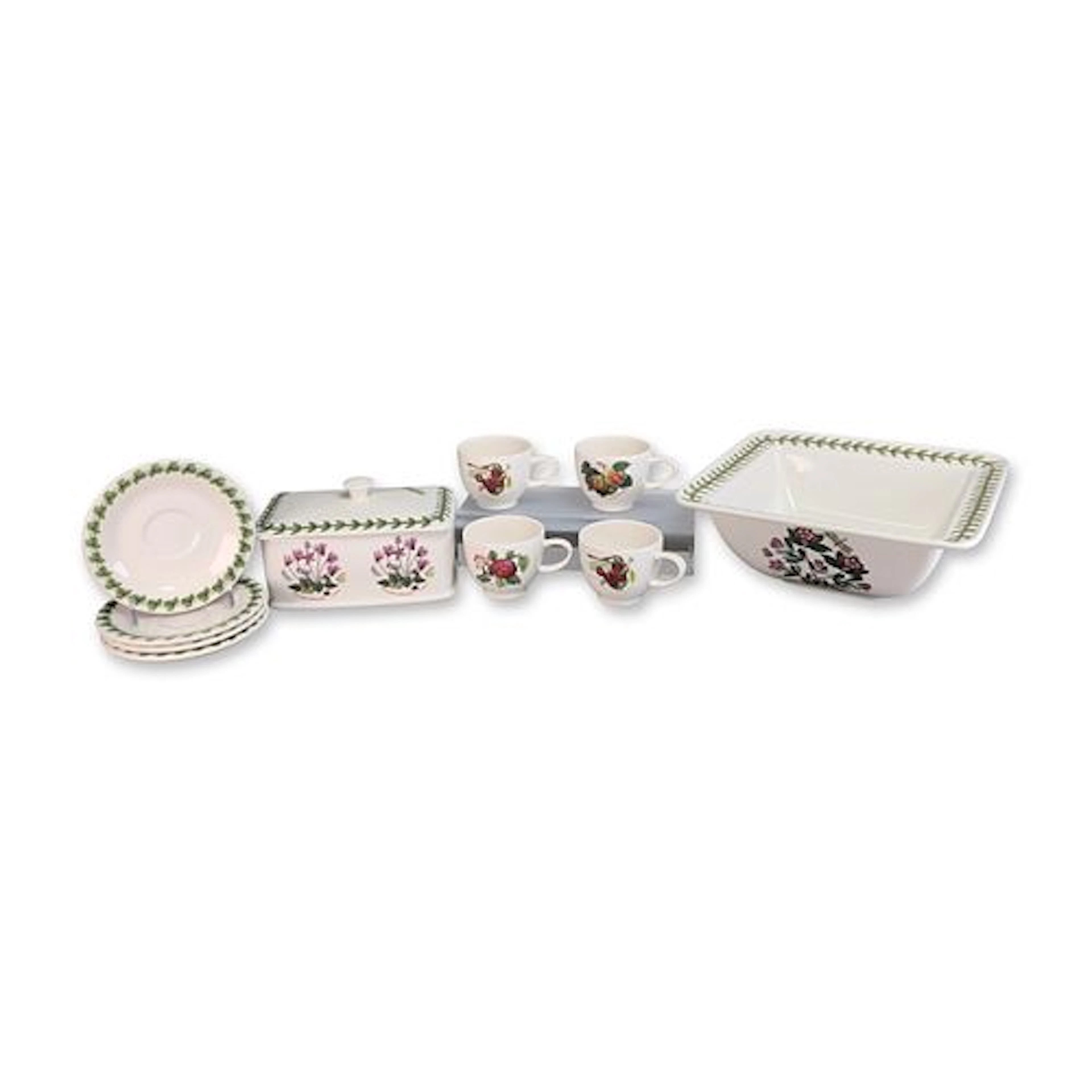 10pc Portmeirion Pomona Earthenware Tableware Collection