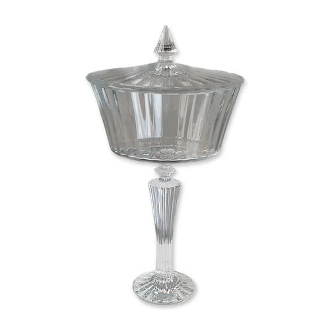 Baccarat Mathias Mille Nuits Crystal Tall Lidded Compote