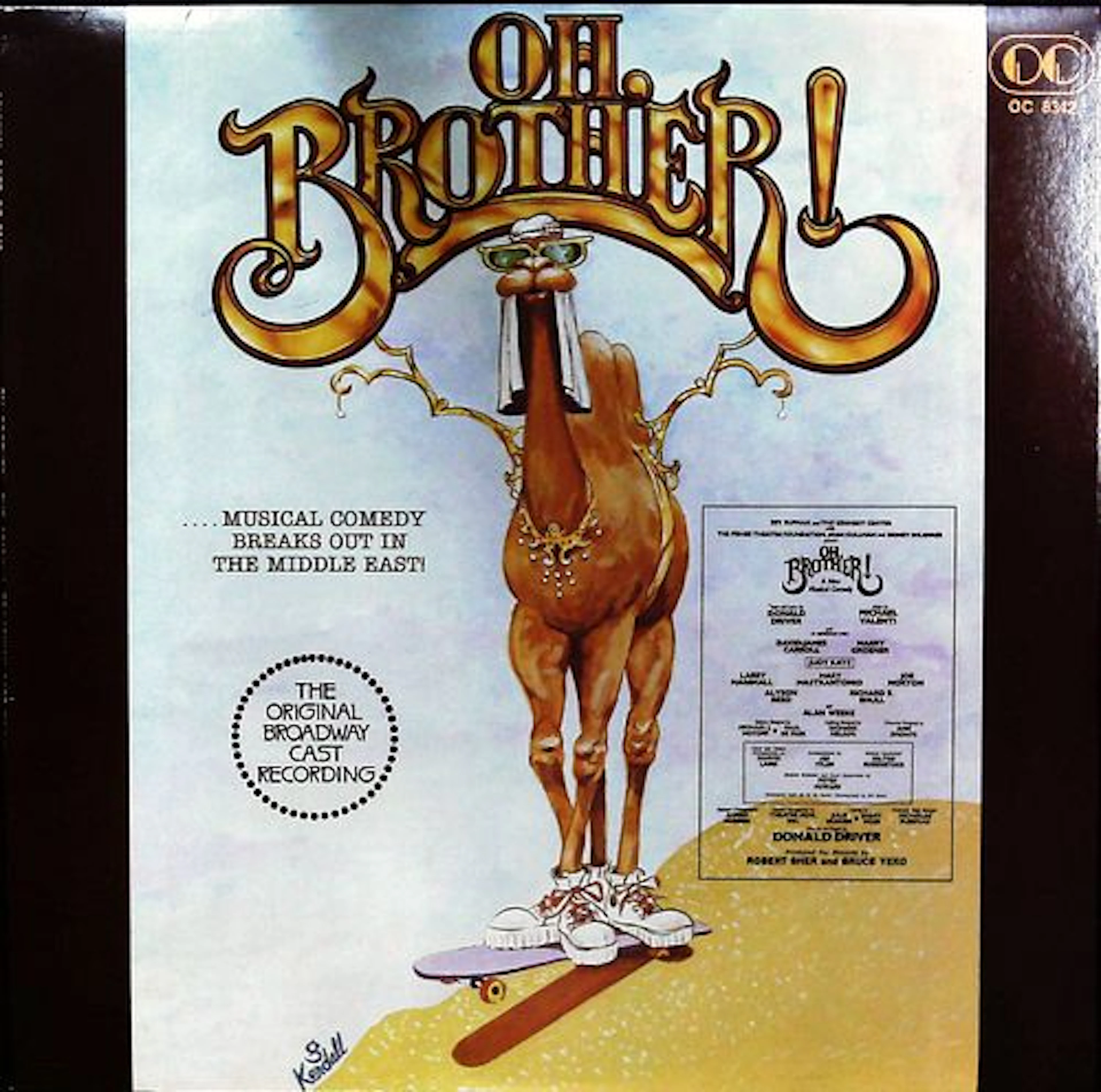 Oh Brother! Original Broadway Cast Recording Vinyl LP Album OC 8342