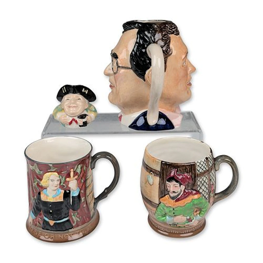 4pc Kevin Francis and Beswick English Jugs and Face Pot