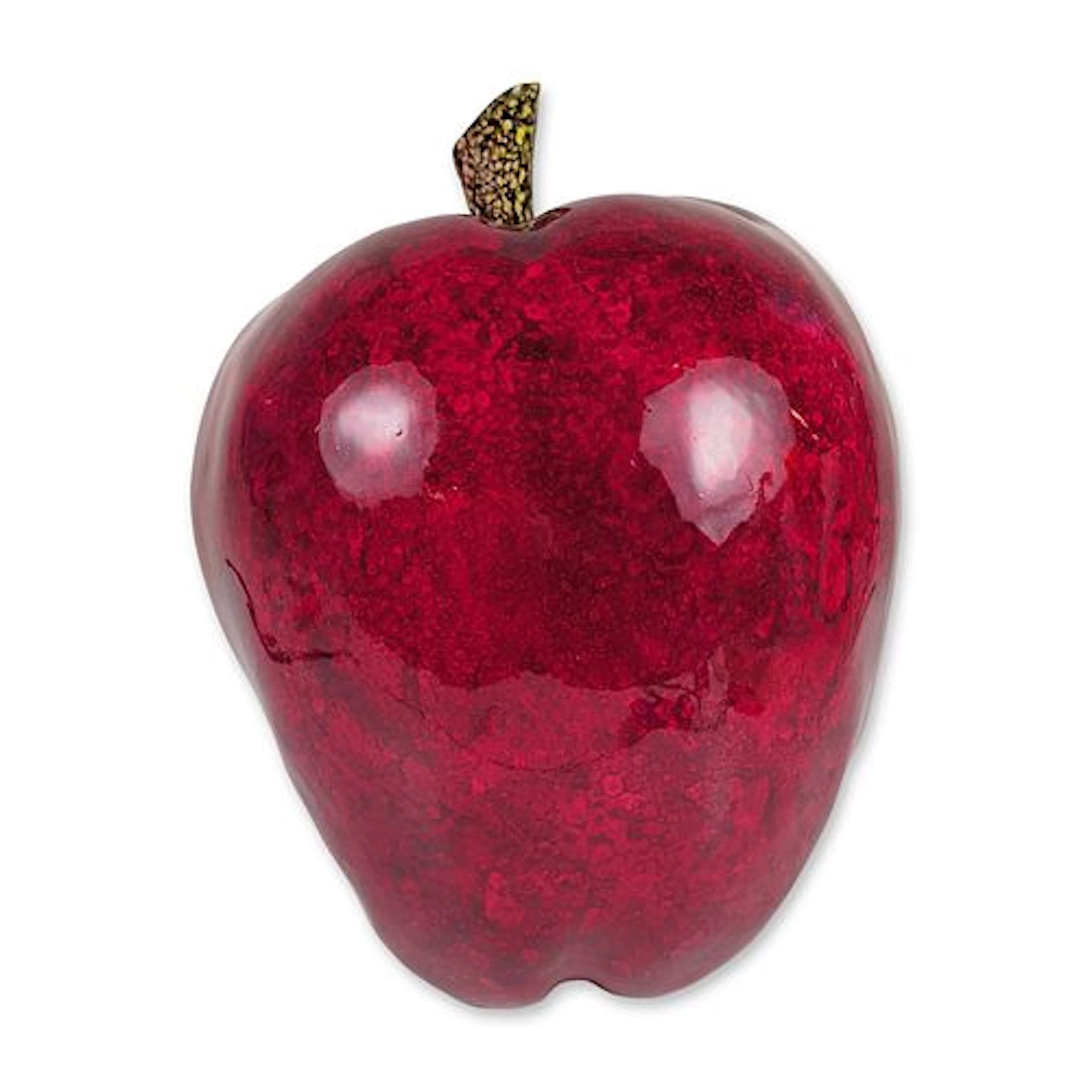 Mamalu Wood Hand-Carved Art Wood Apple Sculpture